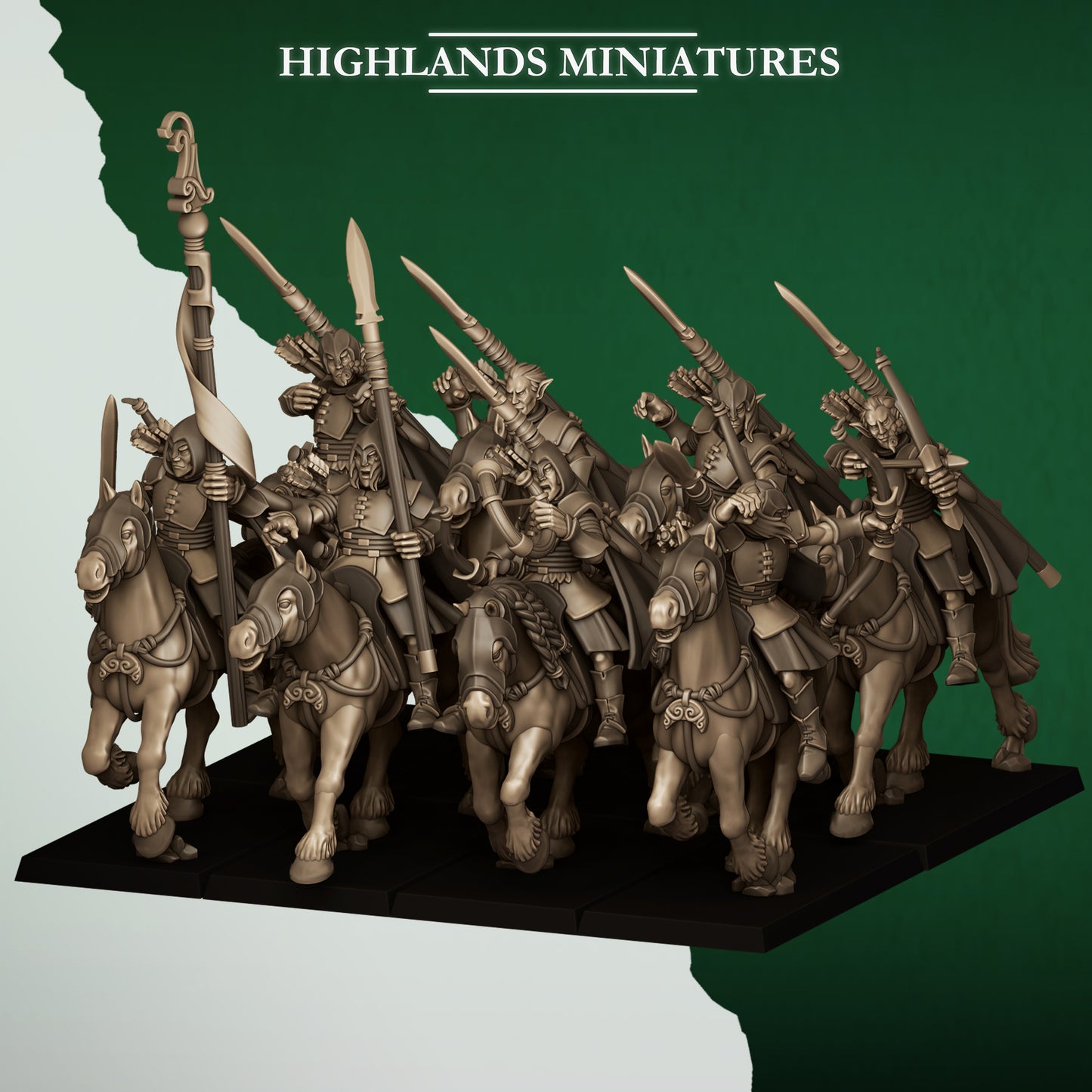 Feral Elf Mounted Feral Archers inkl. Full command