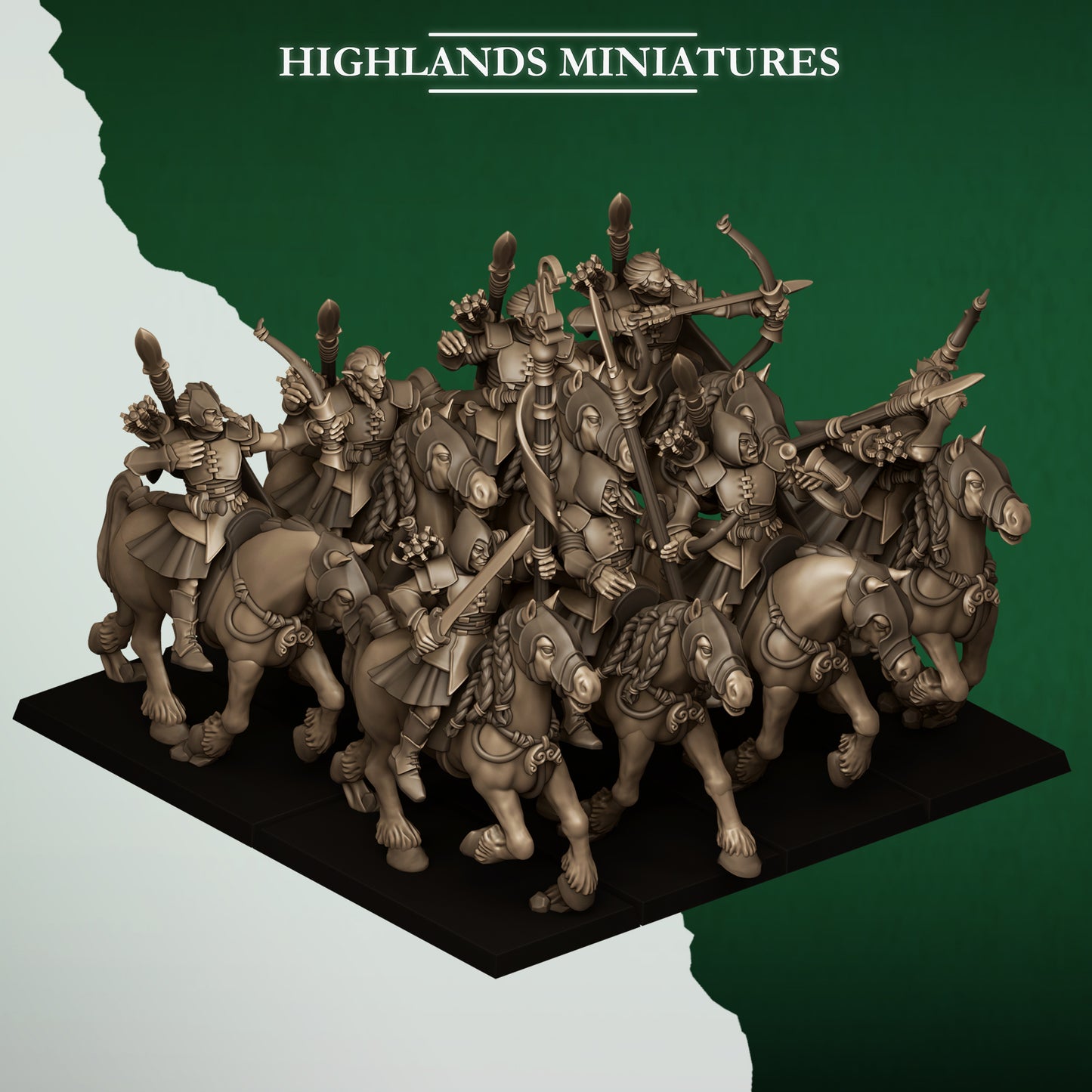 Feral Elf Mounted Feral Archers inkl. Full command
