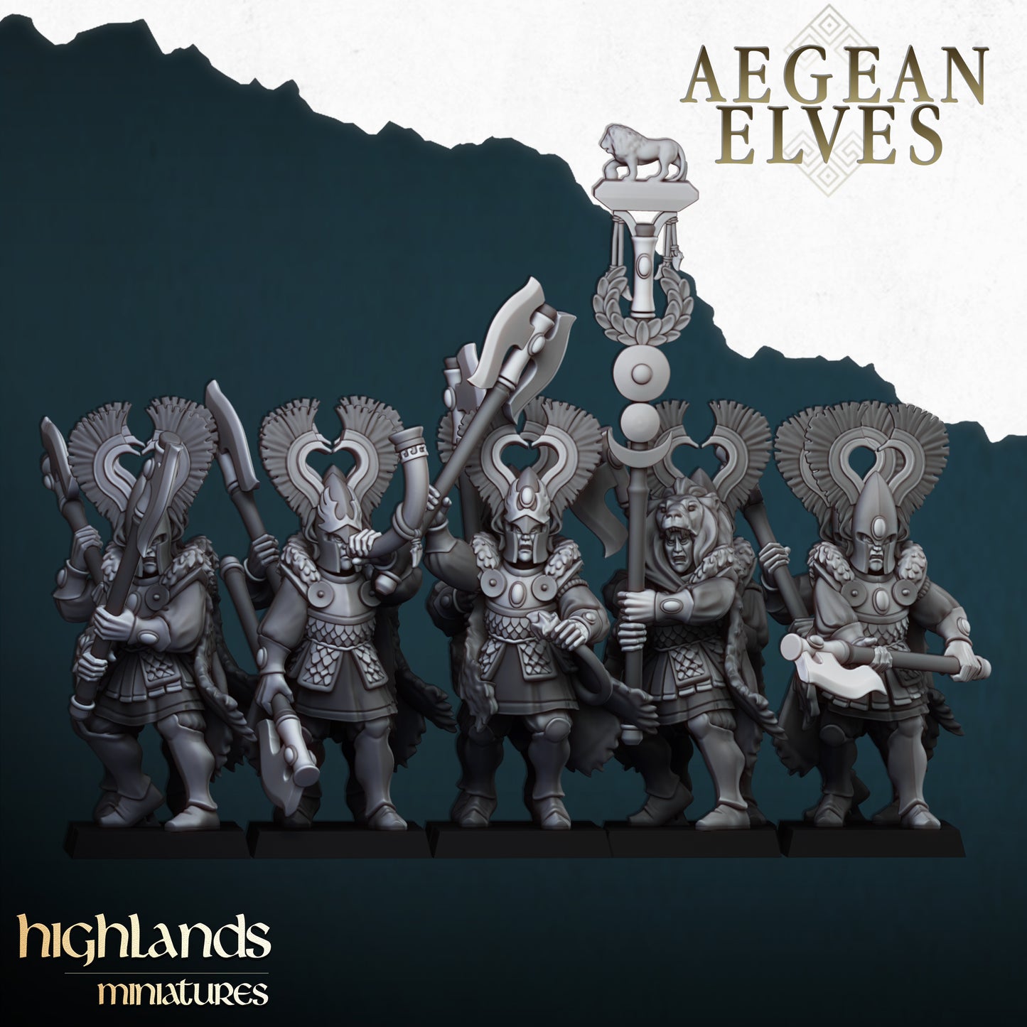 Aegean Elves Nemean Lions inkl. command unit