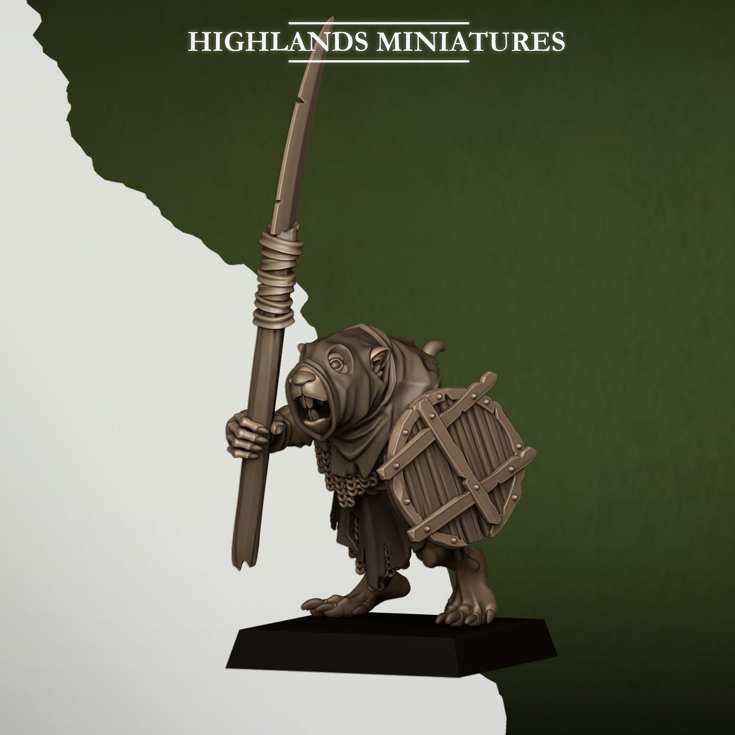 Sewer Vermin - Sewer Rats with Spears inkl. Command Unit