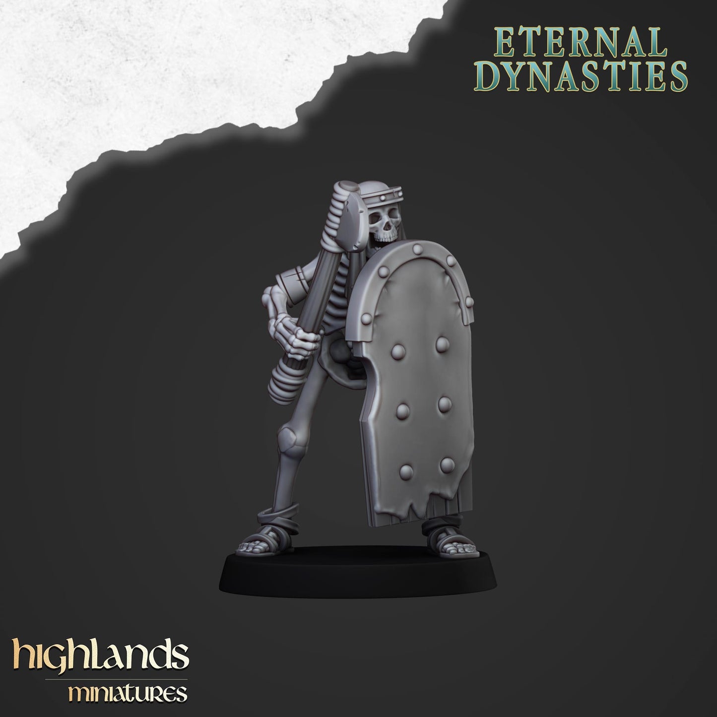 Eternal Dynasties Ancient Skeletons with Hand Weapons inkl. Command Unit