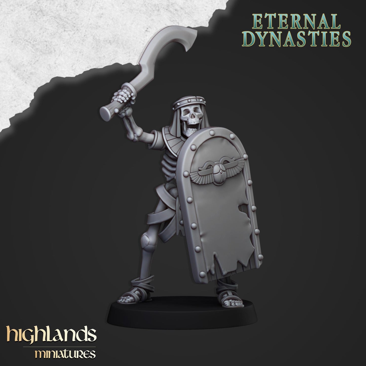 Eternal Dynasties Ancient Skeletons with Spears inkl. Command Unit