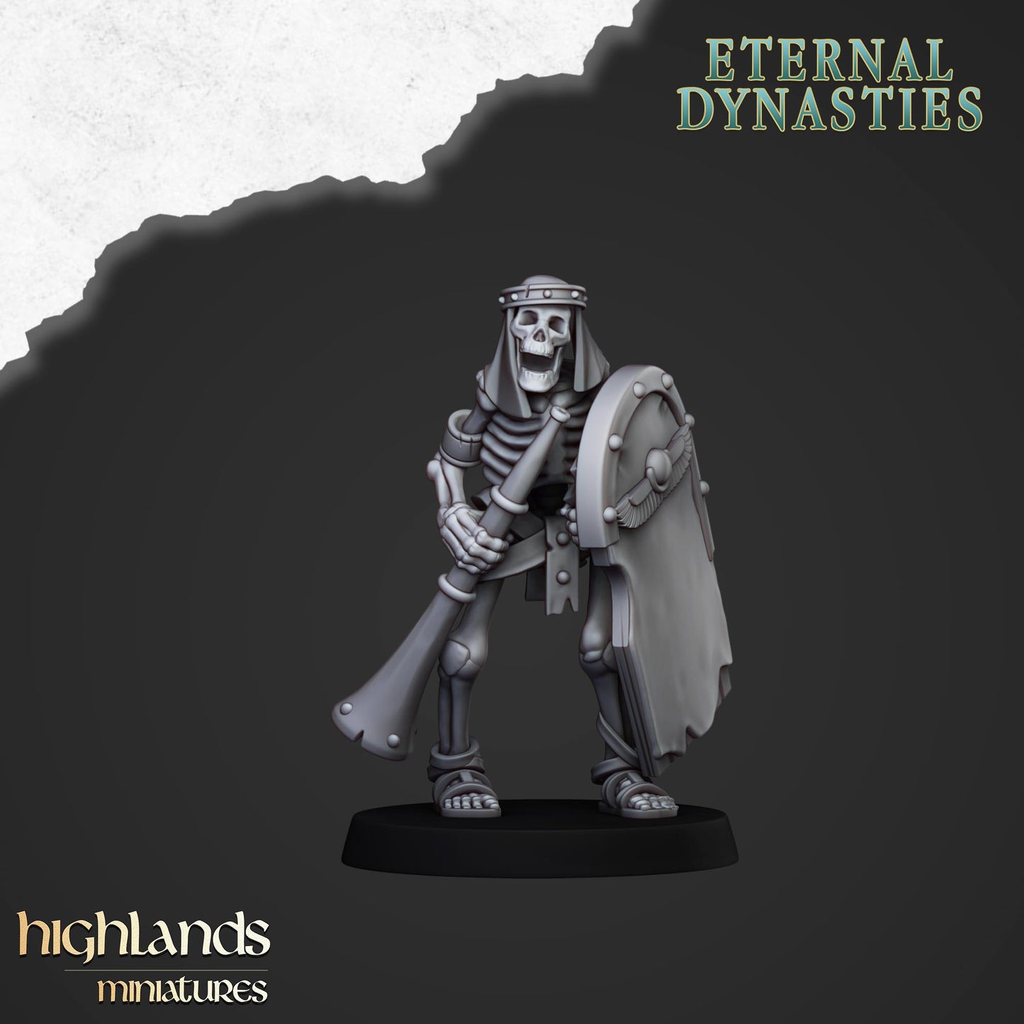 Eternal Dynasties Ancient Skeletons with Hand Weapons inkl. Command Unit