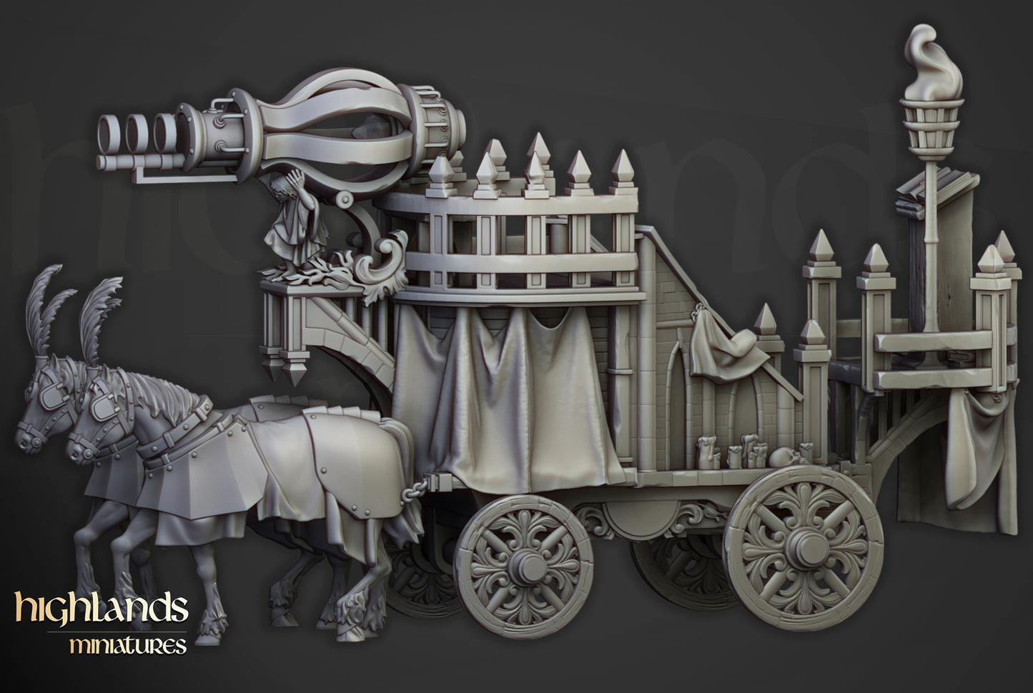 Sunland Arcane Cannon on Chariot