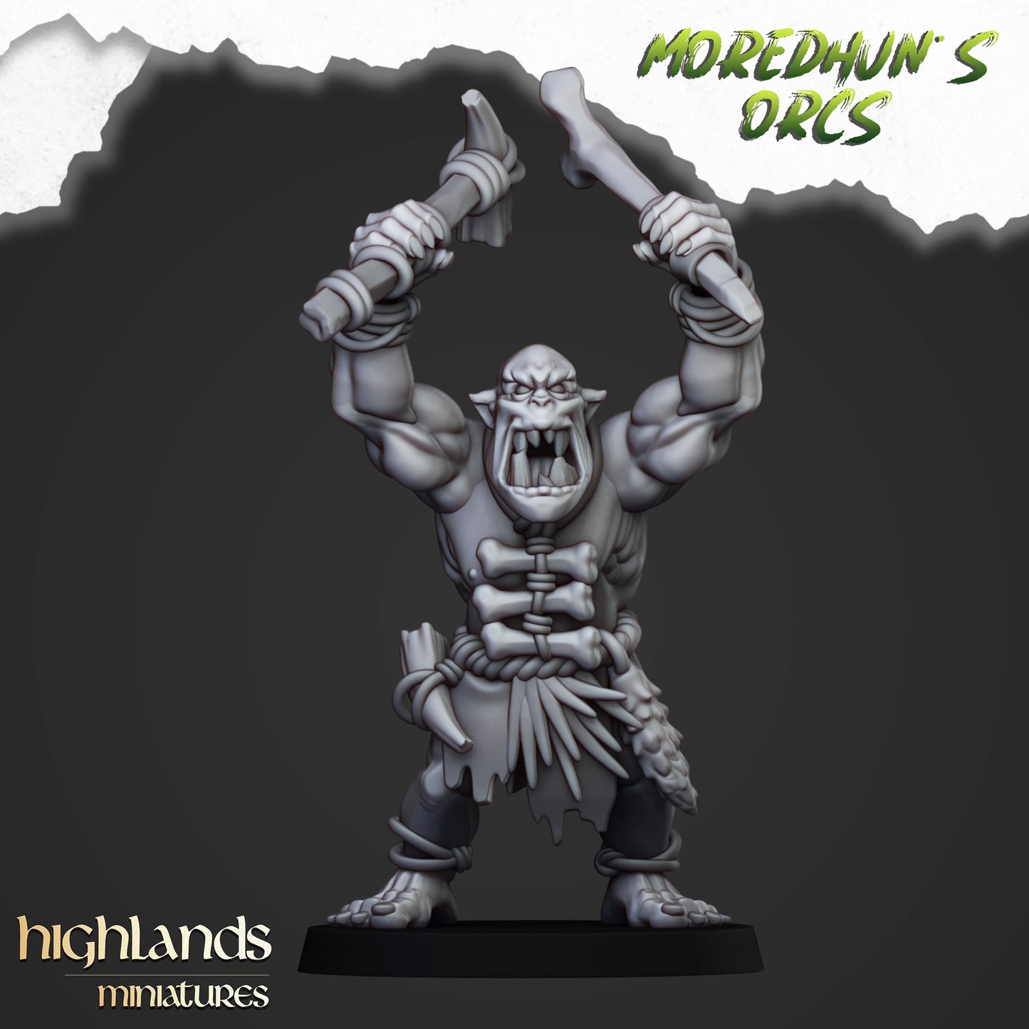 Moredhun's Orcs - Cave Orcs with hand weapons inkl. Full command