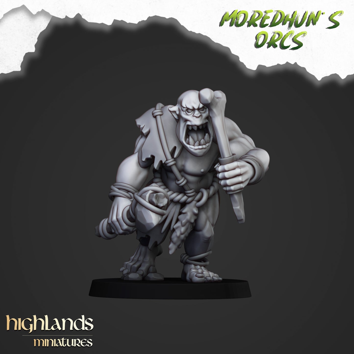 Moredhun's Orcs - Cave Orcs with hand weapons inkl. Full command