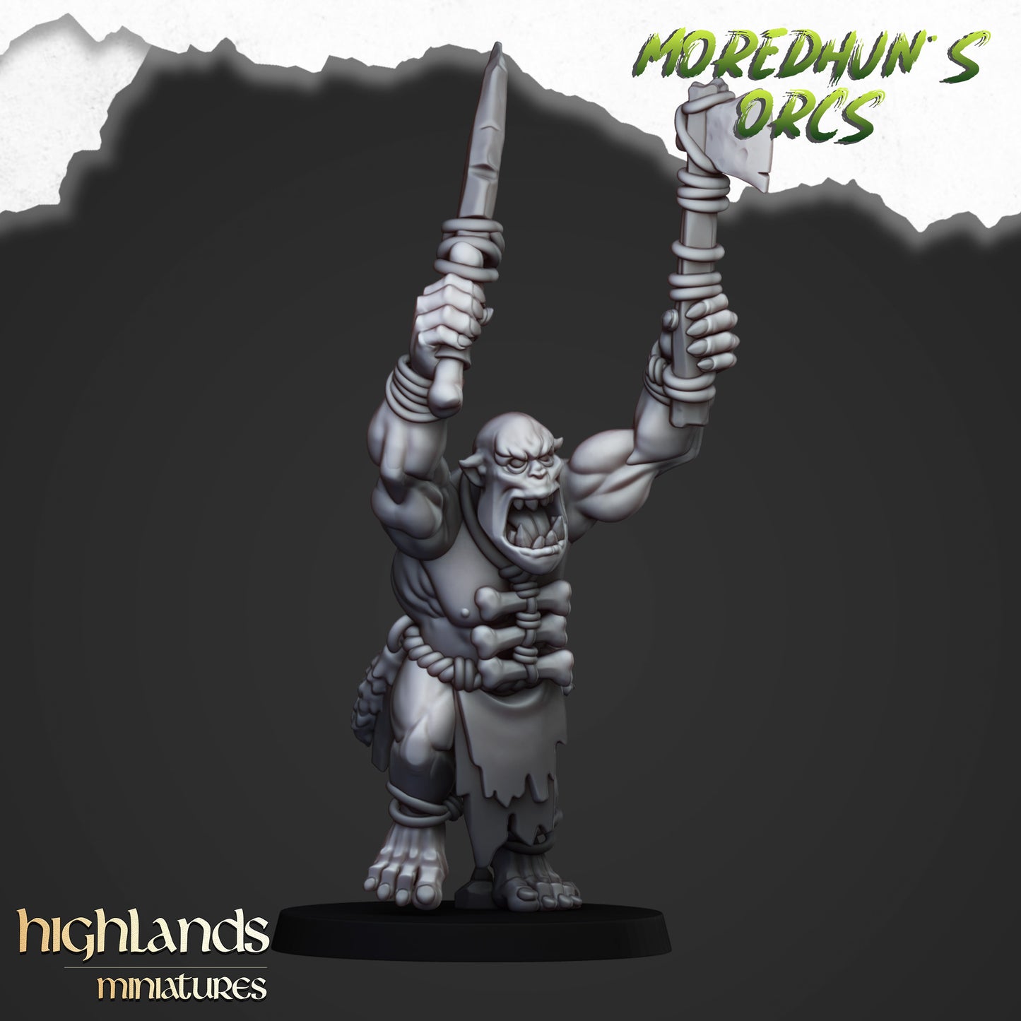 Moredhun's Orcs - Cave Orcs with hand weapons inkl. Full command