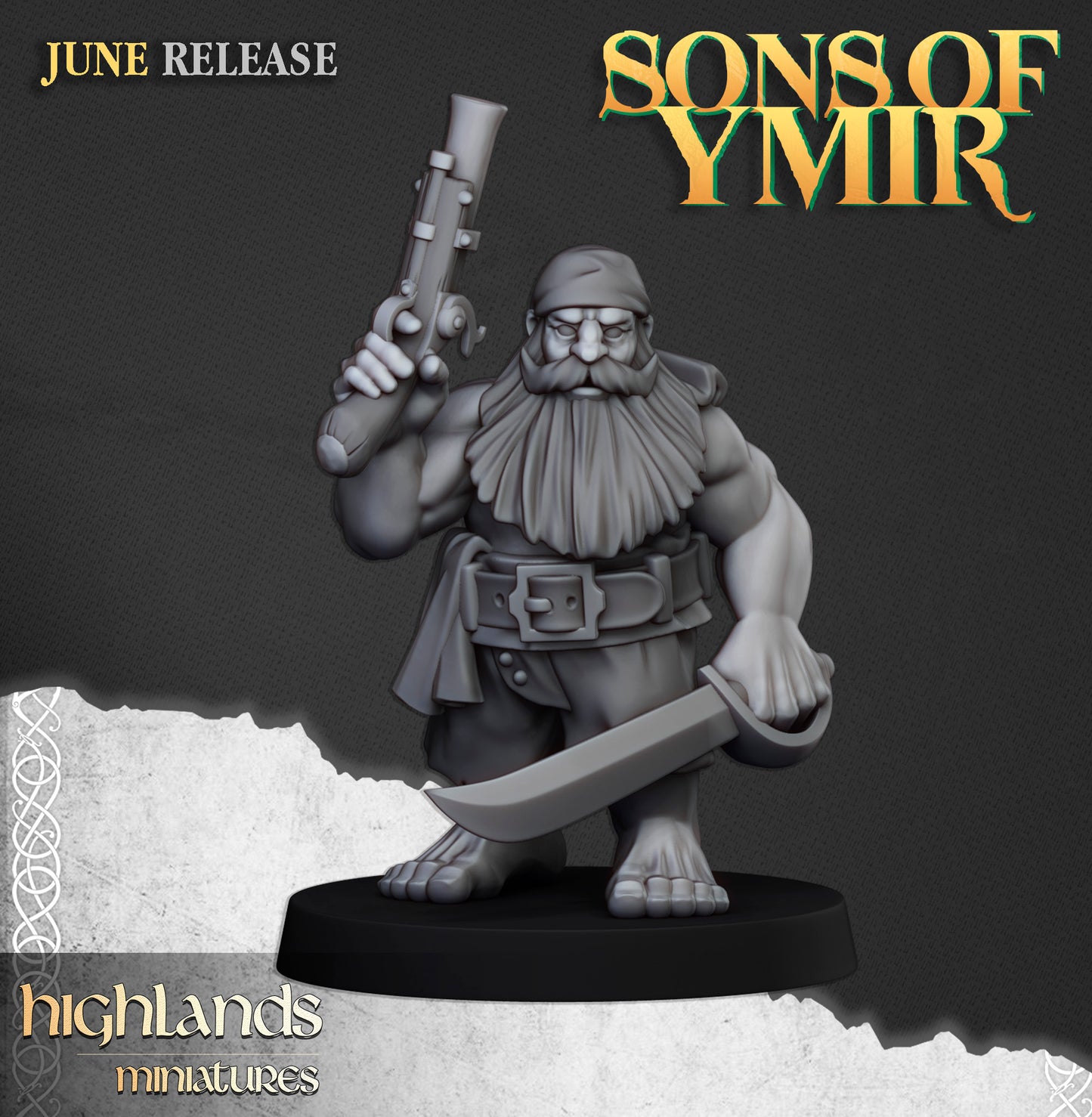 Sons of Ymir Dwarf Pirates Unit inkl. Command unit