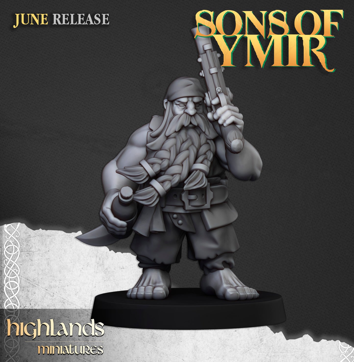 Sons of Ymir Dwarf Pirates Unit inkl. Command unit