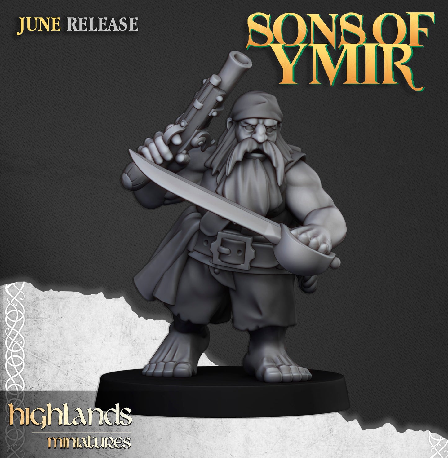 Sons of Ymir Dwarf Pirates Unit inkl. Command unit