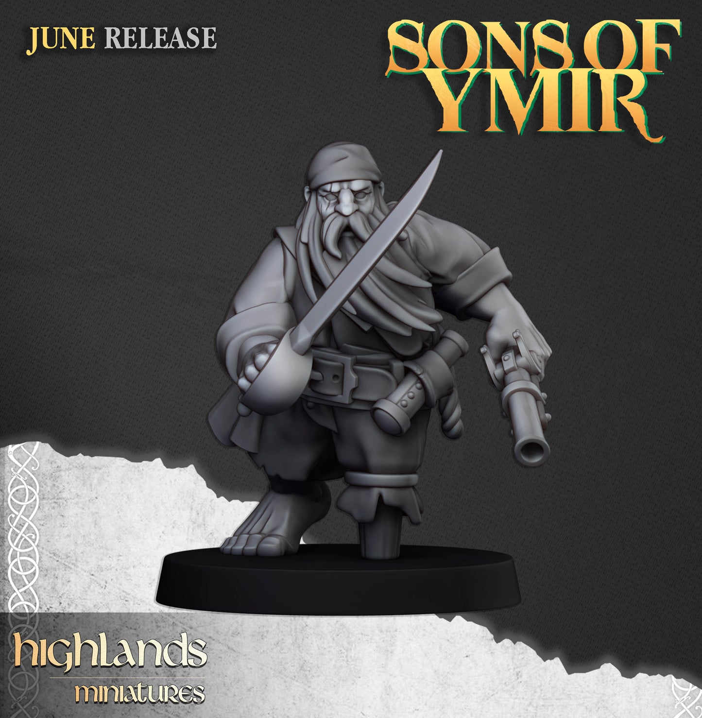 Sons of Ymir Dwarf Pirates Unit inkl. Command unit