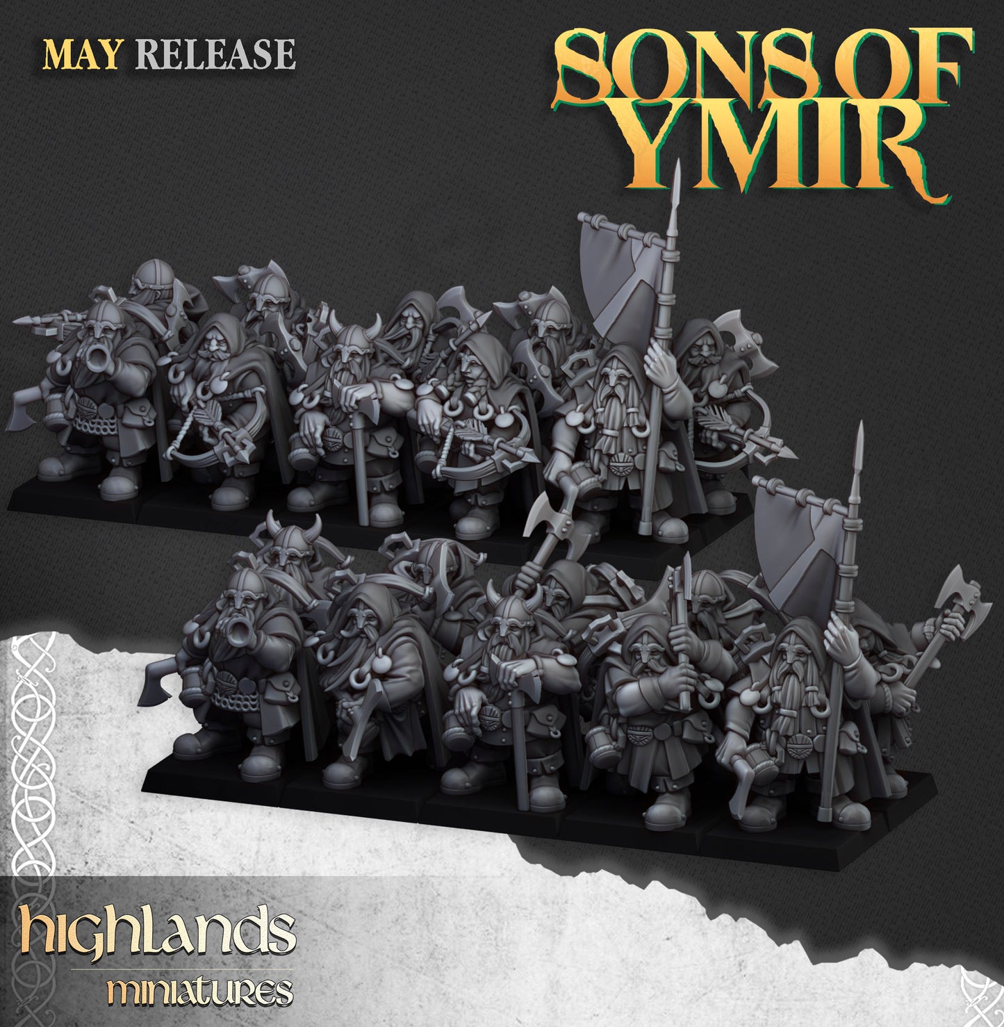Sons of Ymir Dwarf Rangers inkl. command unit