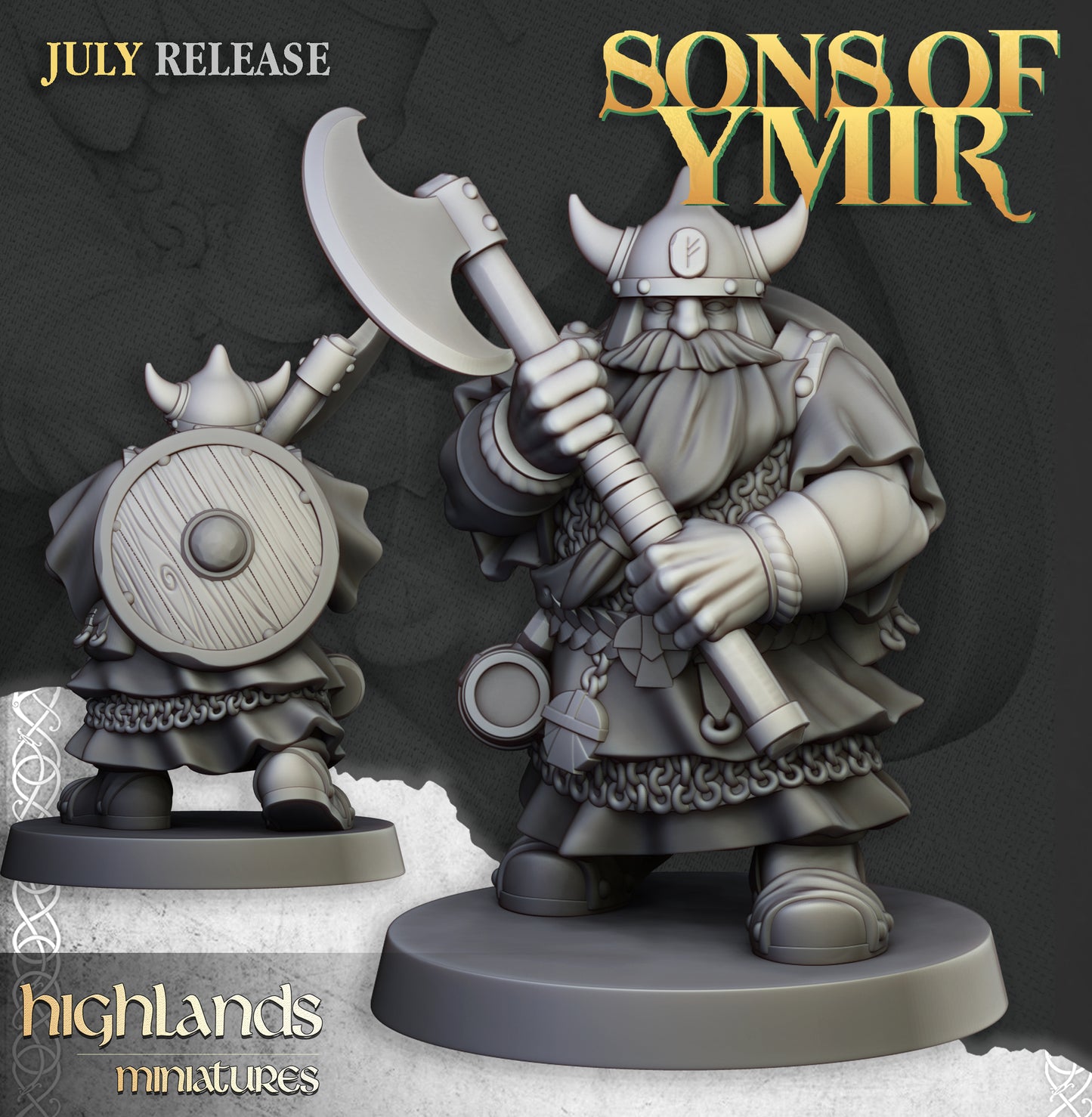 Sons of Ymir Dwarf Warriors with two handed weapons