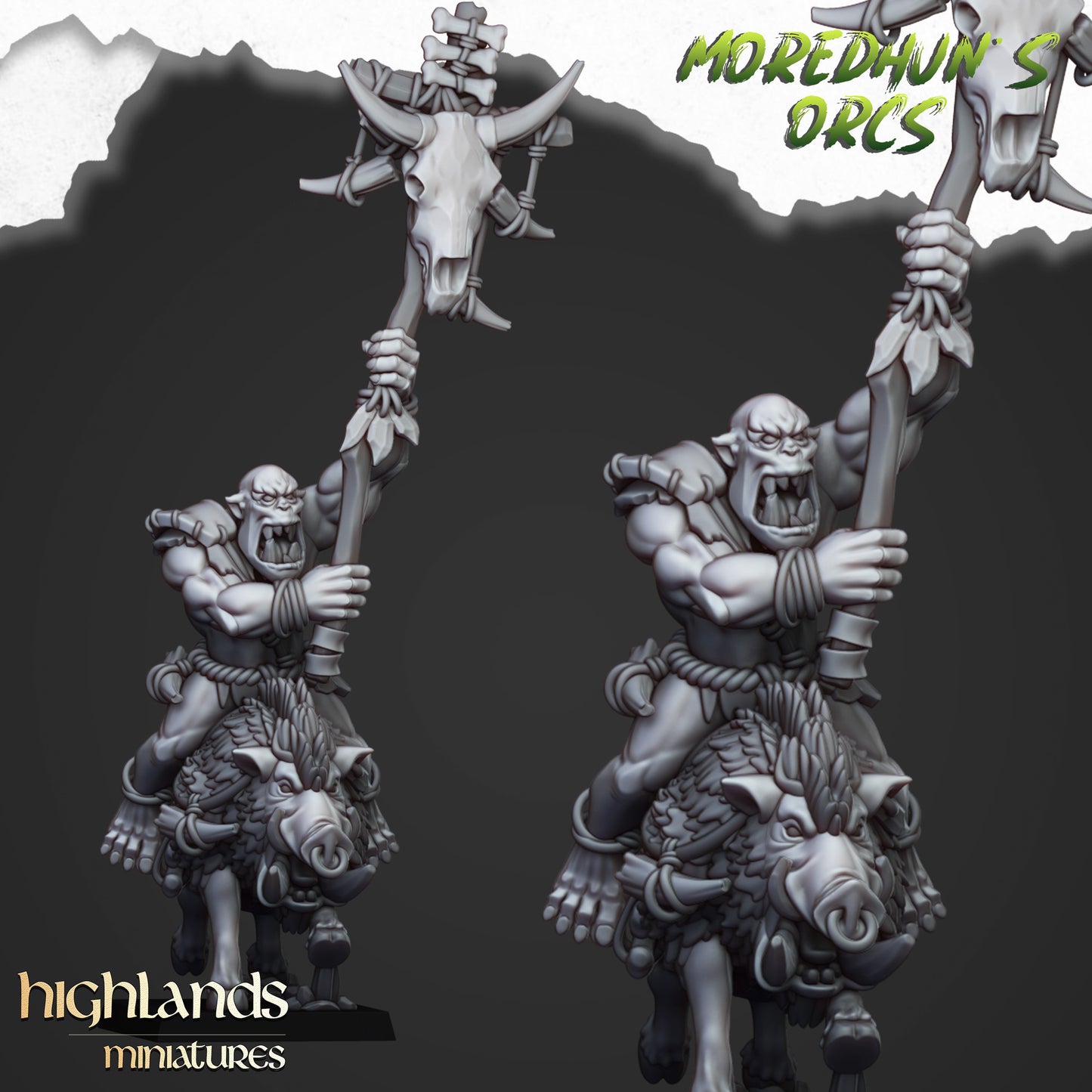 Moredhun's Orcs - Mounted Cave Orcs with spears inkl. Full Command