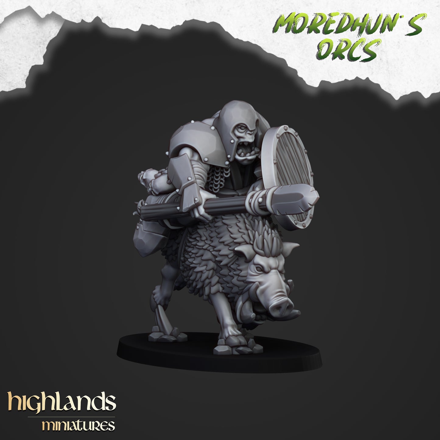 Moredhun's Orcs - Mounted Orcs with spears