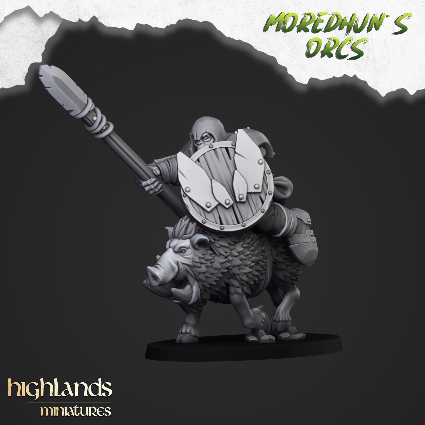 Moredhun's Orcs - Mounted Orcs with spears inkl. Full Command