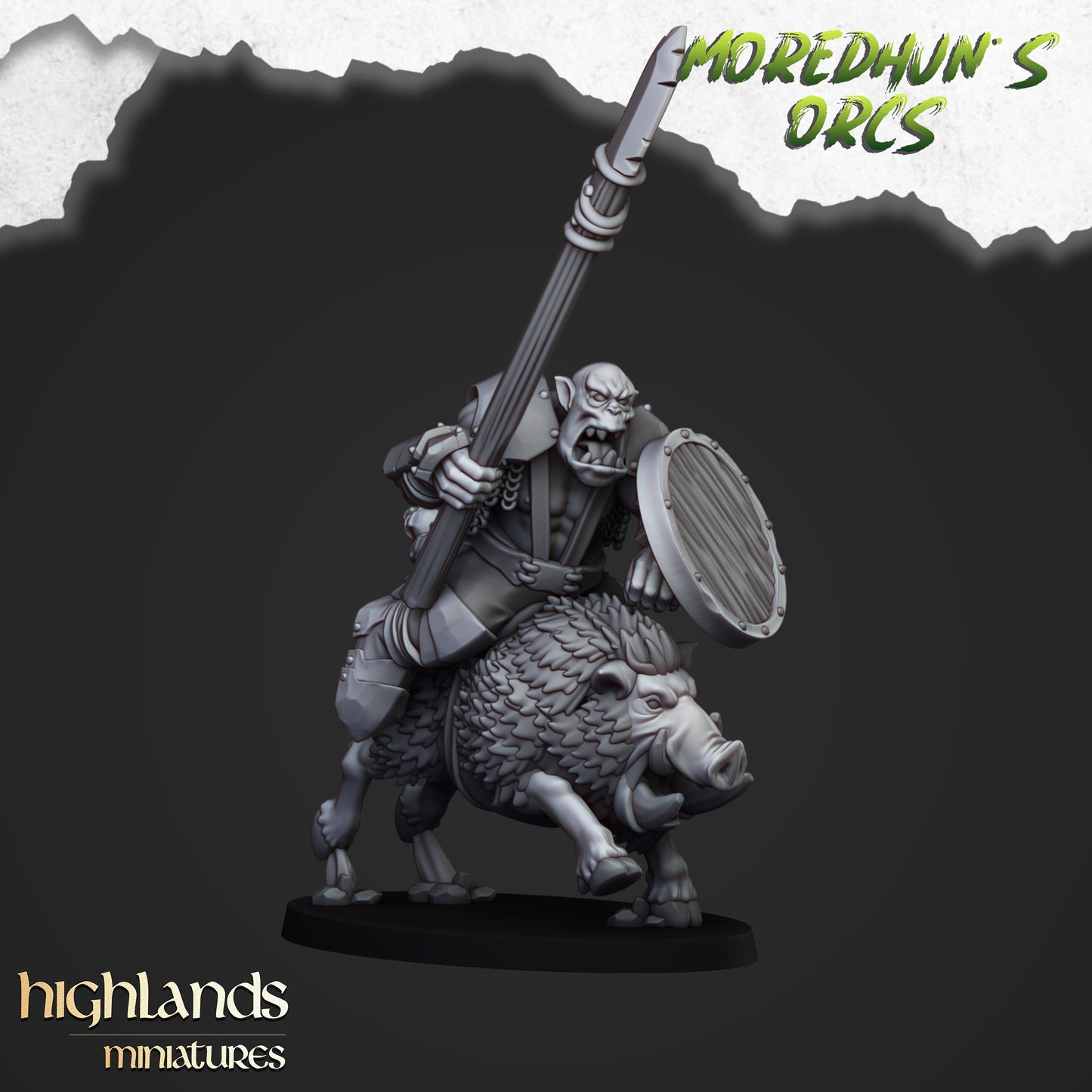 Moredhun's Orcs - Mounted Orcs with spears