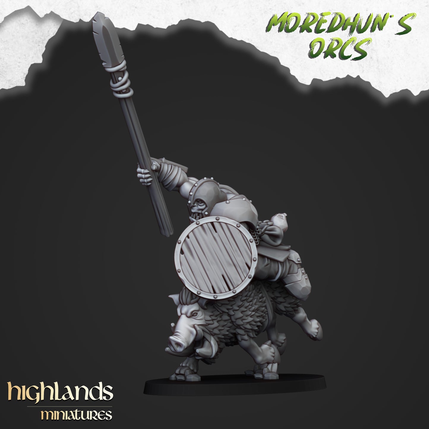 Moredhun's Orcs - Mounted Orcs with spears