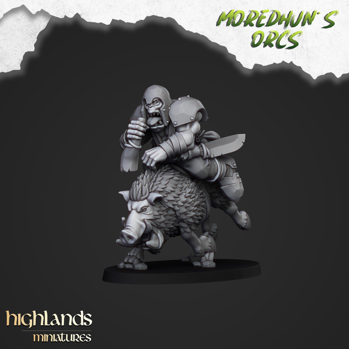 Moredhun's Orcs - Mounted Orcs with spears inkl. Full Command