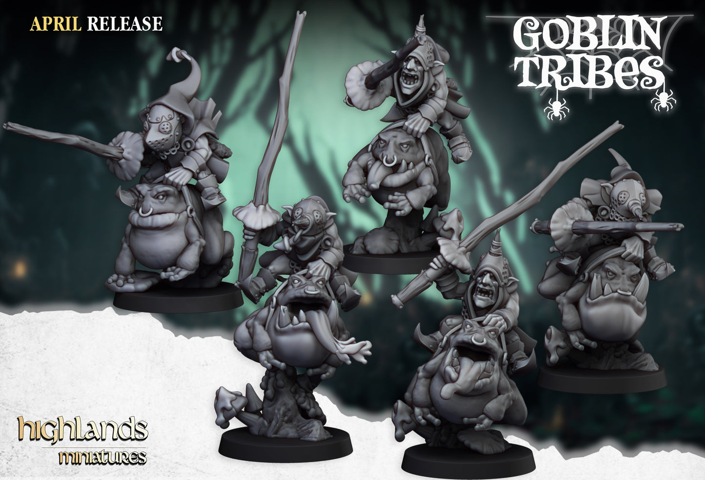Swamp Goblins Frog Riders with Stick