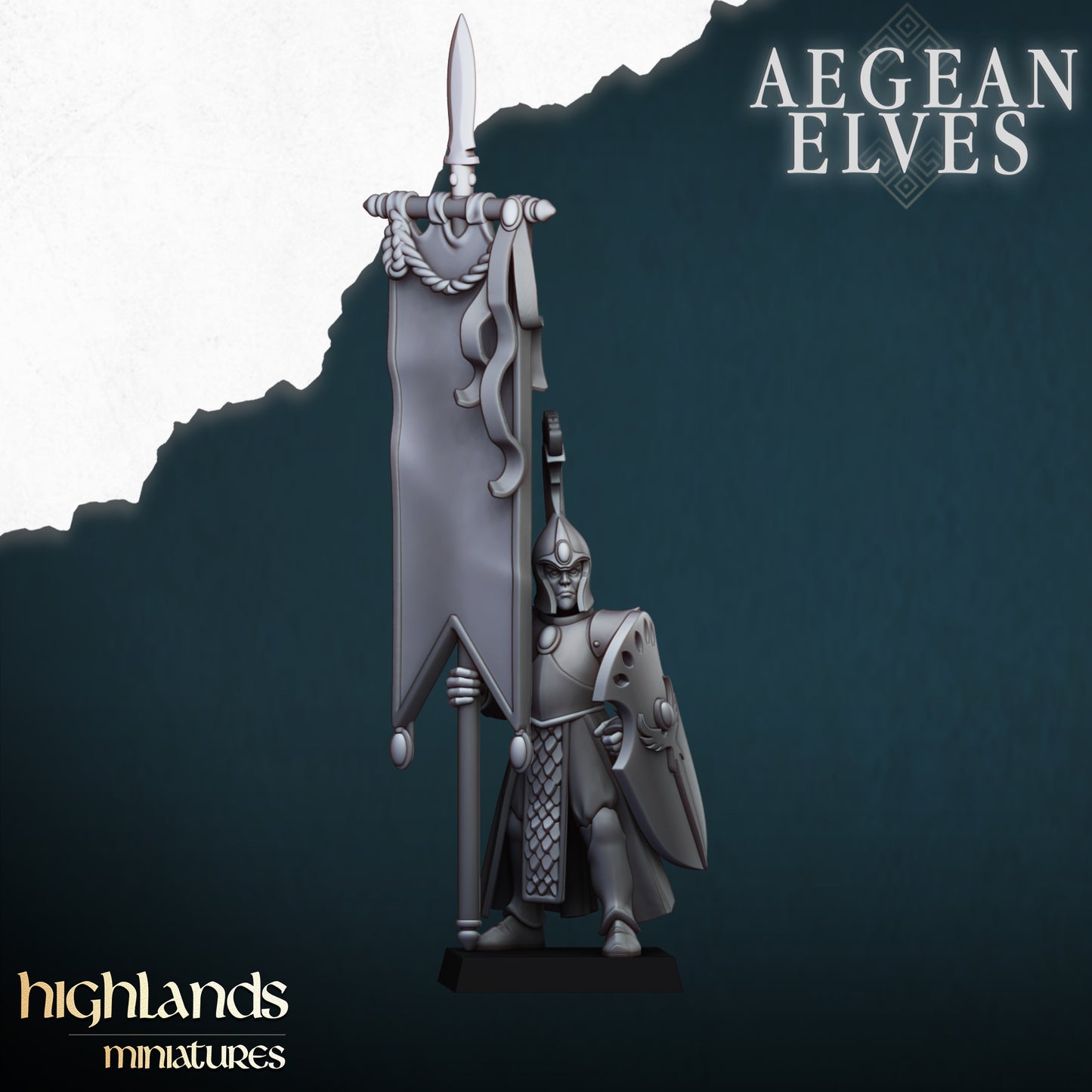 Aegean Elves Spearmen inkl. Command Unit