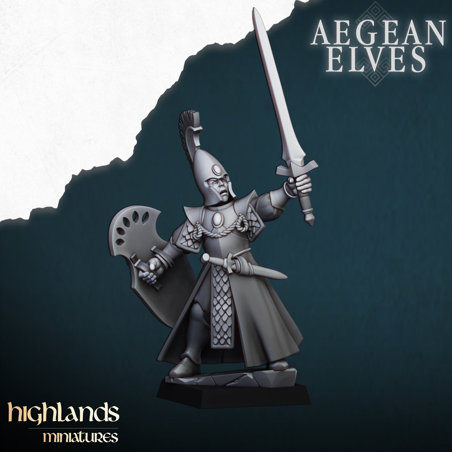 Aegean Elves Spearmen inkl. Command Unit