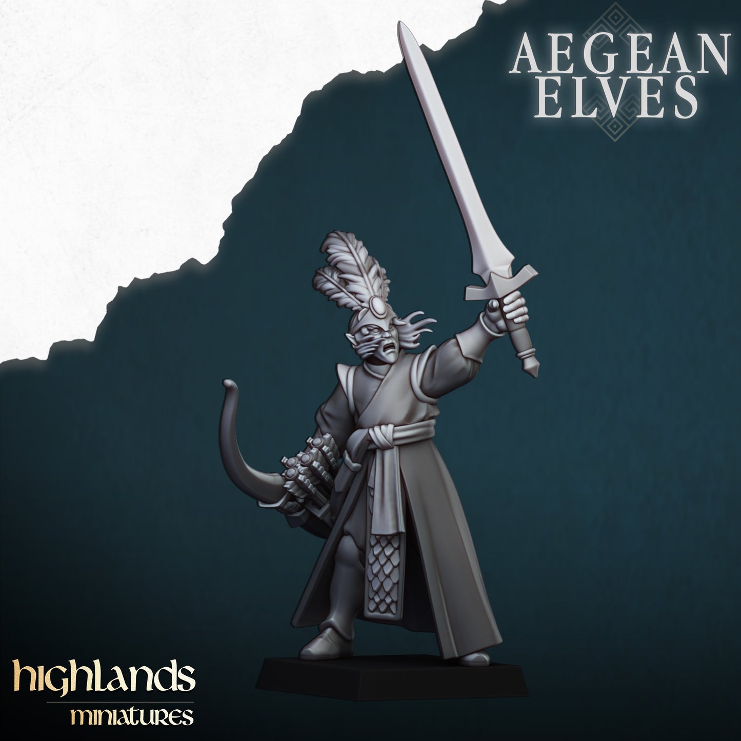 Aegean Elves Archers med Command Unit