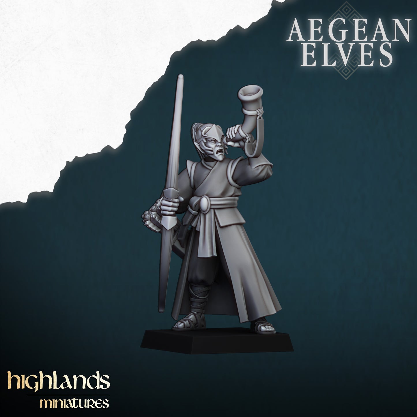 Aegean Elves Archers med Command Unit