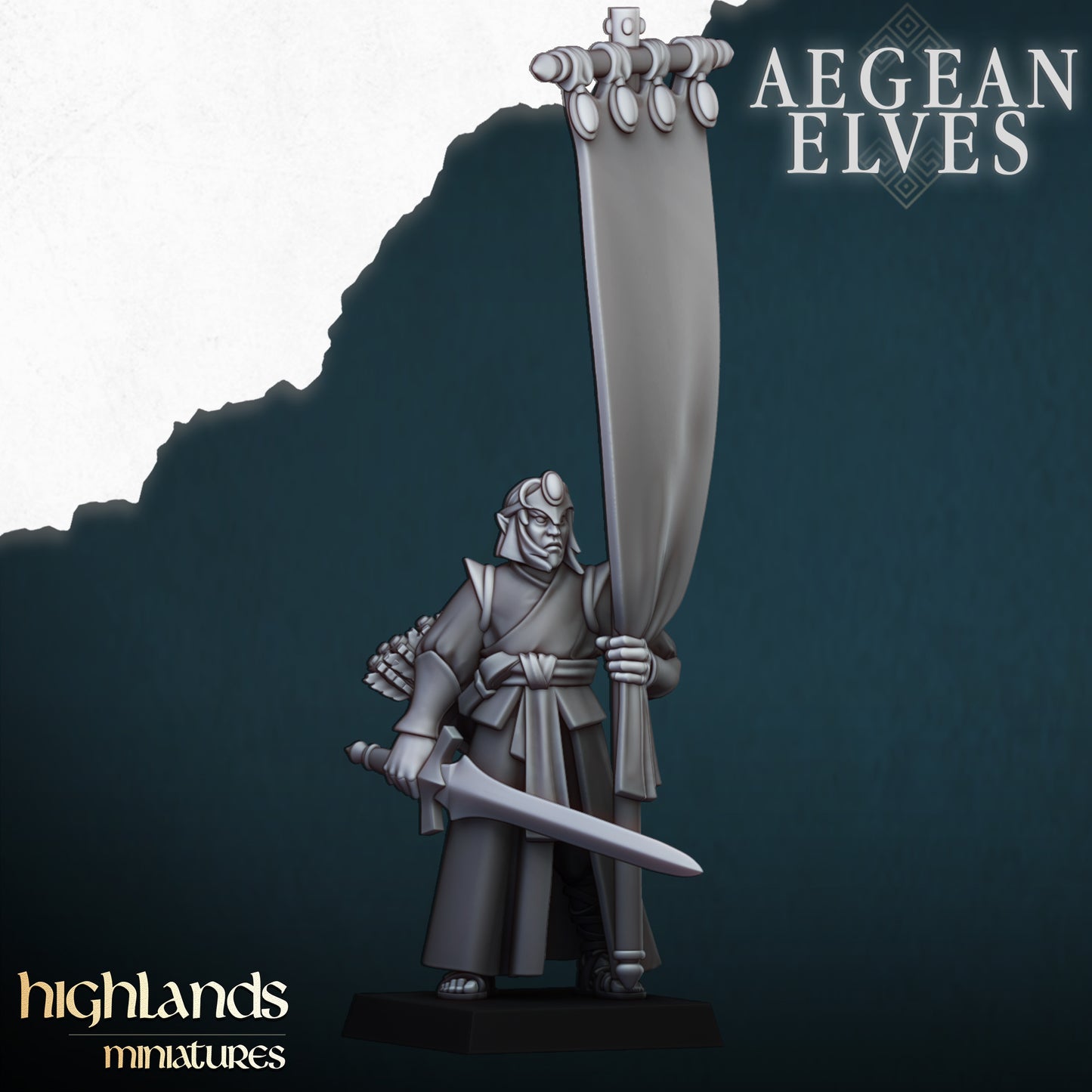 Aegean Elves Archers med Command Unit