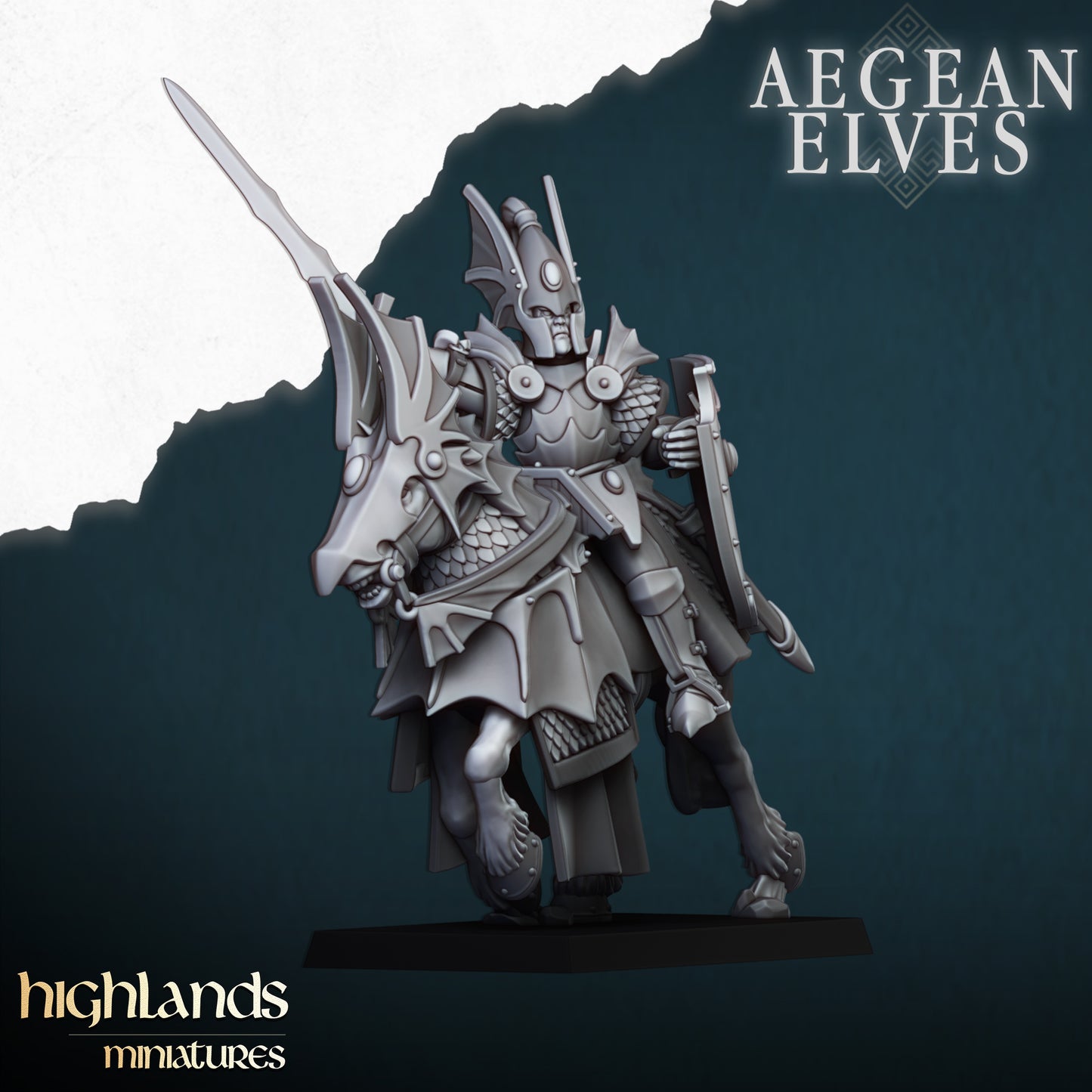 Aegean Elves Mounted Dragons inkl. command unit