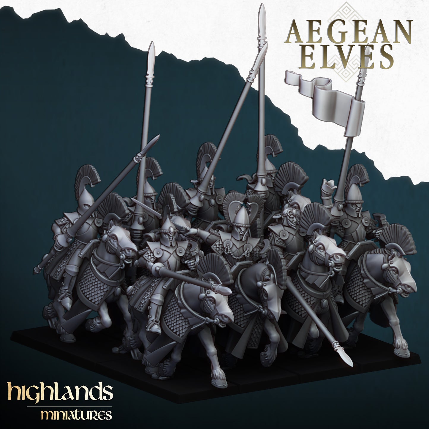 Aegean Elves Mounted Lances