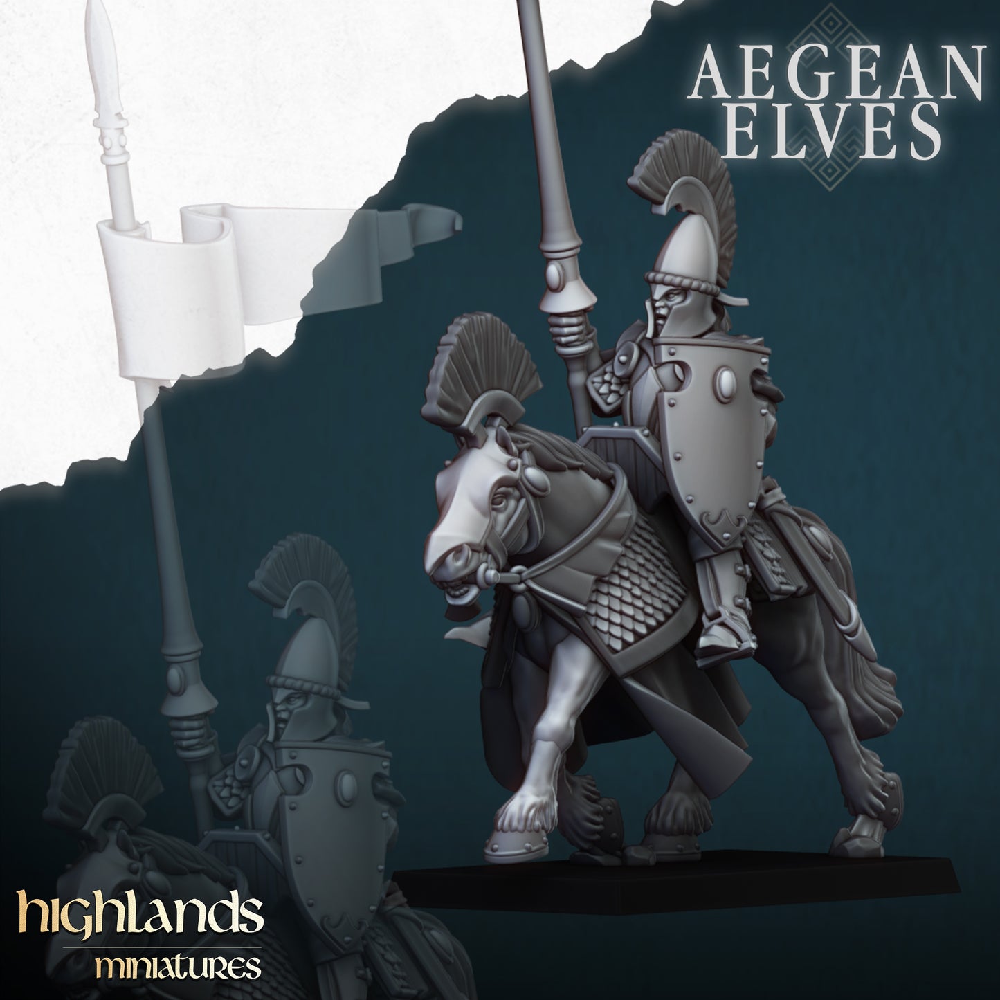 Aegean Elves Mounted Lances