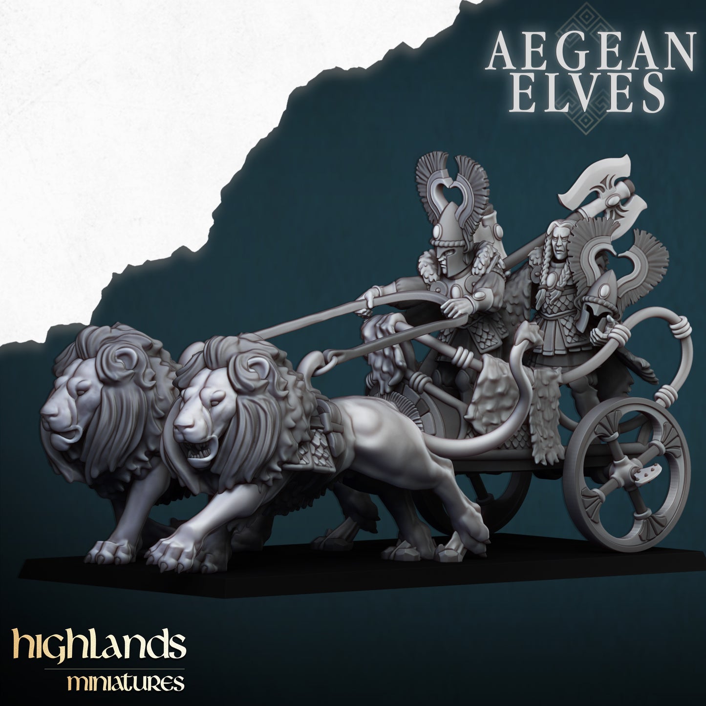 Aegean Elves Lions Chariot