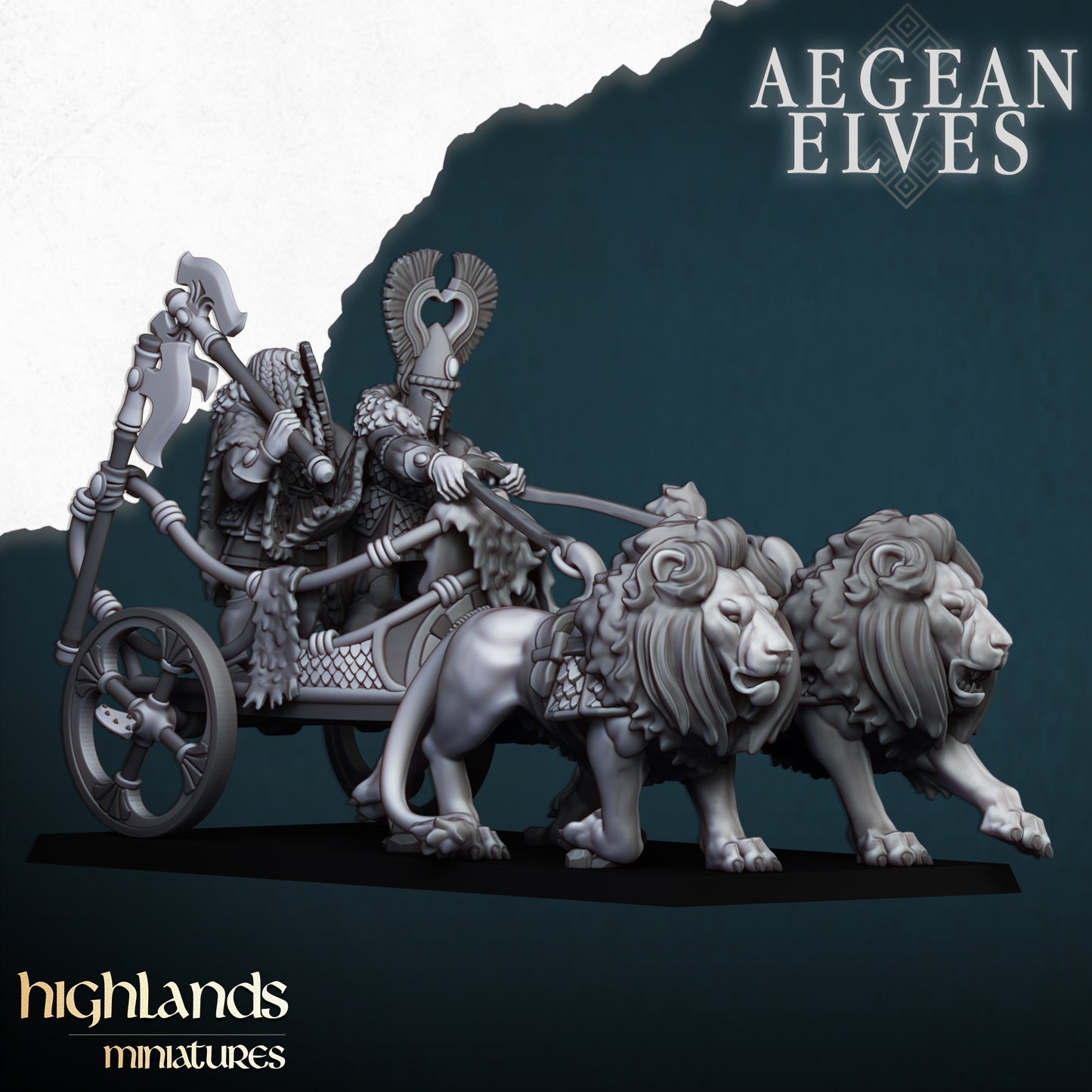 Aegean Elves Lions Chariot