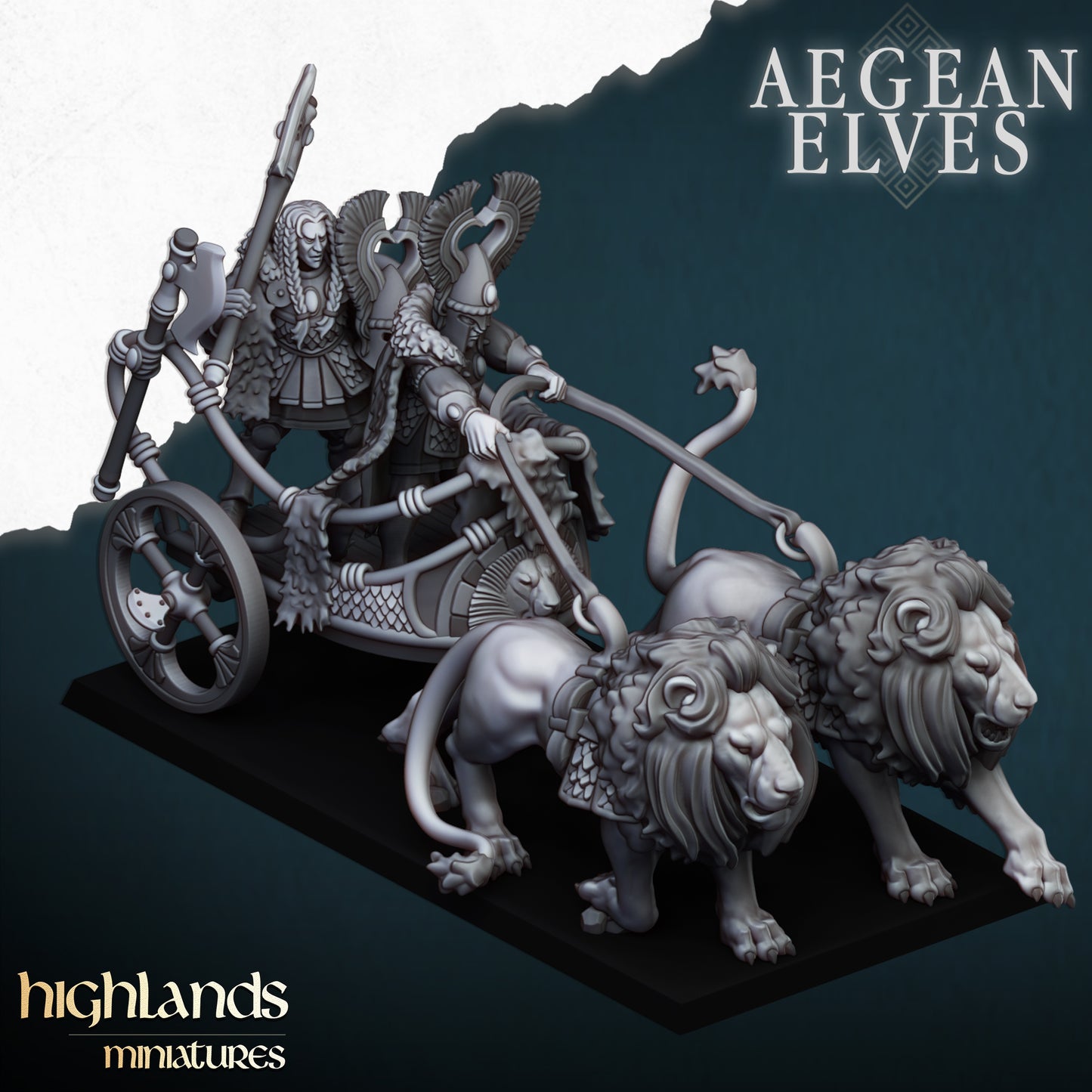 Aegean Elves Lions Chariot