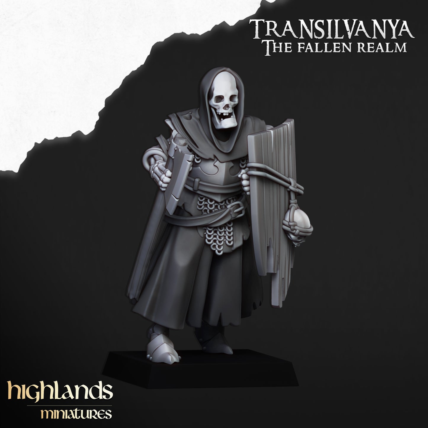 Transilvanya Skeletal guard med Handweapon+shield