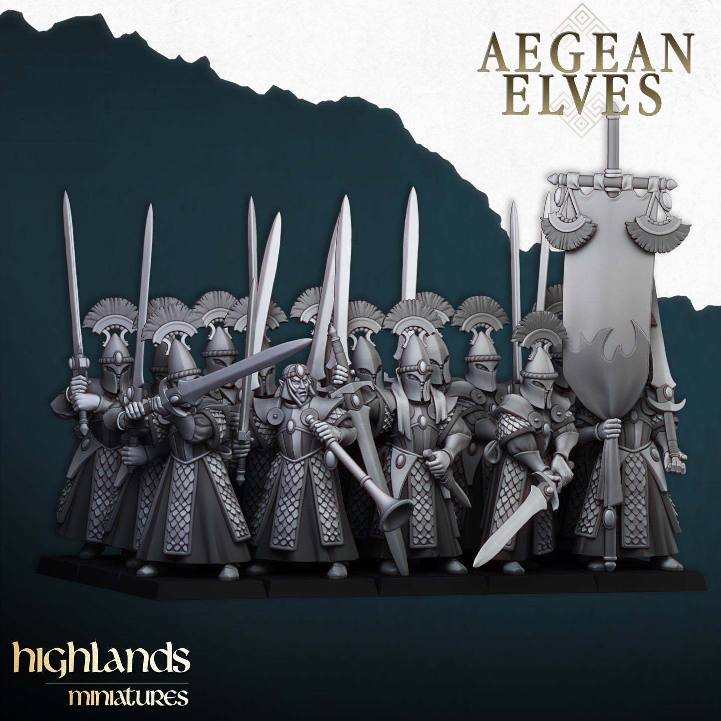 Aegean Elves Swords of Messara inkl. command unit