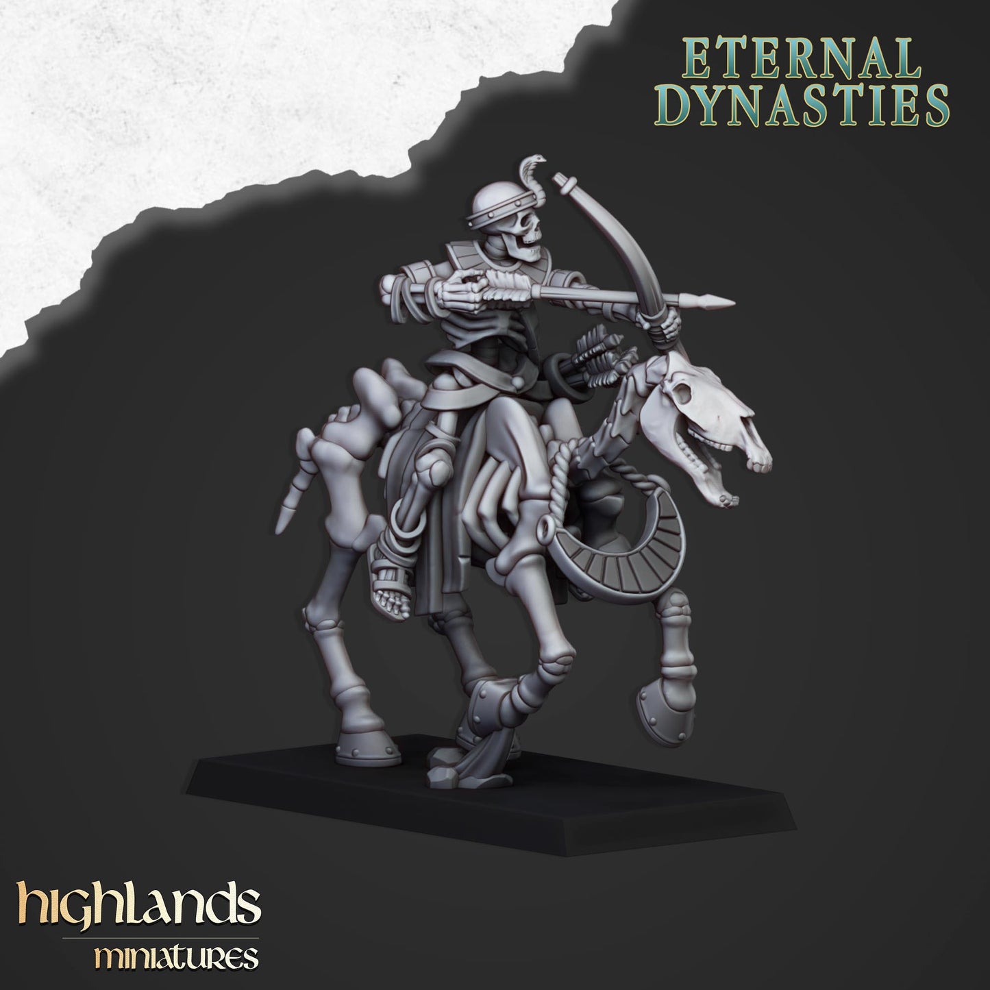 Eternal Dynasties Ancient Skeletal Cavalry with bows inkl. command unit