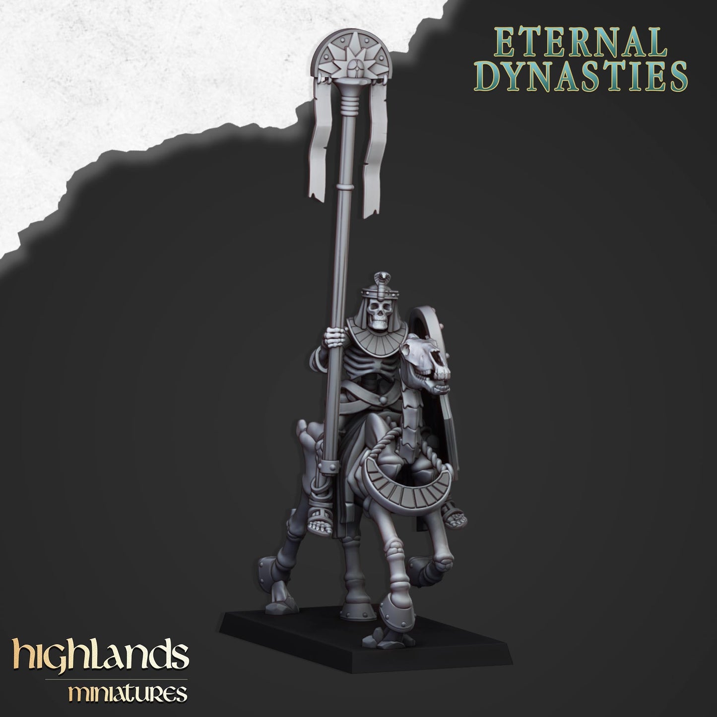 Eternal Dynasties Ancient Skeletal Cavalry with bows inkl. command unit