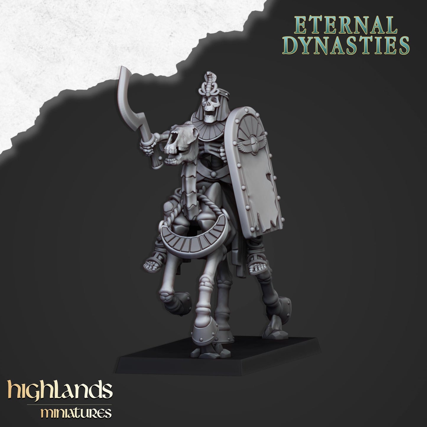 Eternal Dynasties Ancient Skeletal Cavalry with bows inkl. command unit