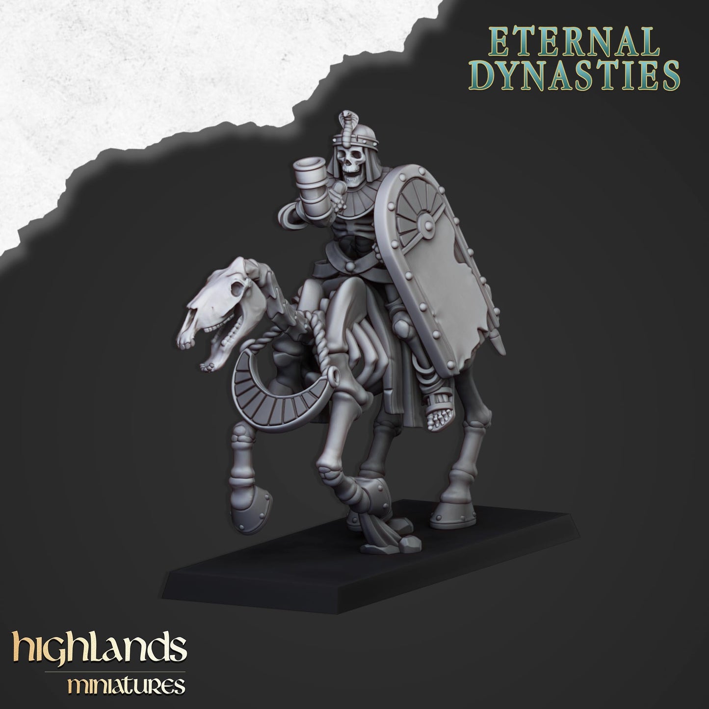 Eternal Dynasties Ancient Skeletal Cavalry with bows inkl. command unit