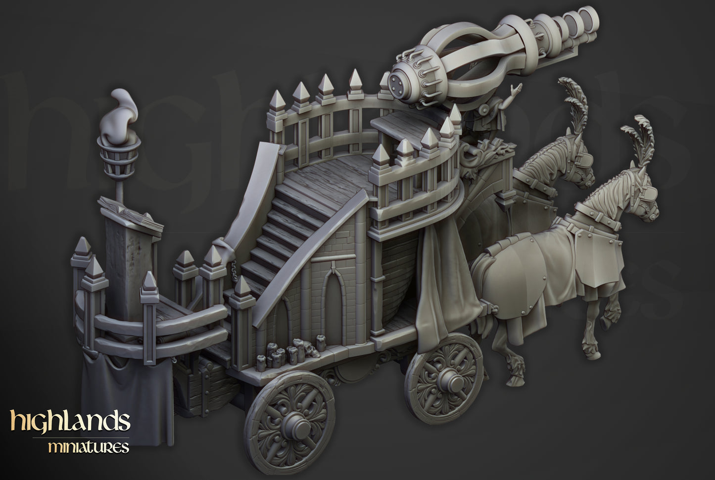 Sunland Arcane Cannon on Chariot
