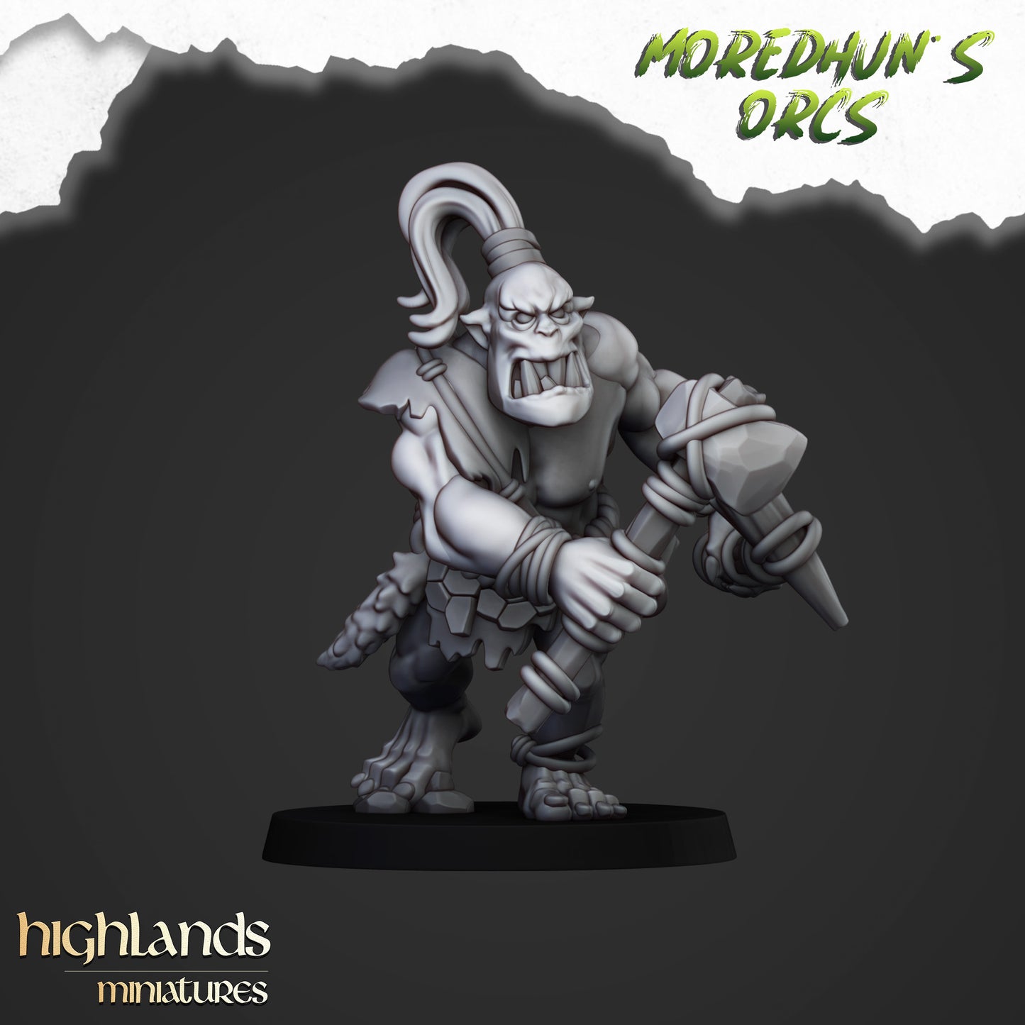 Moredhun's Orcs - Cave Orcs with hand weapons