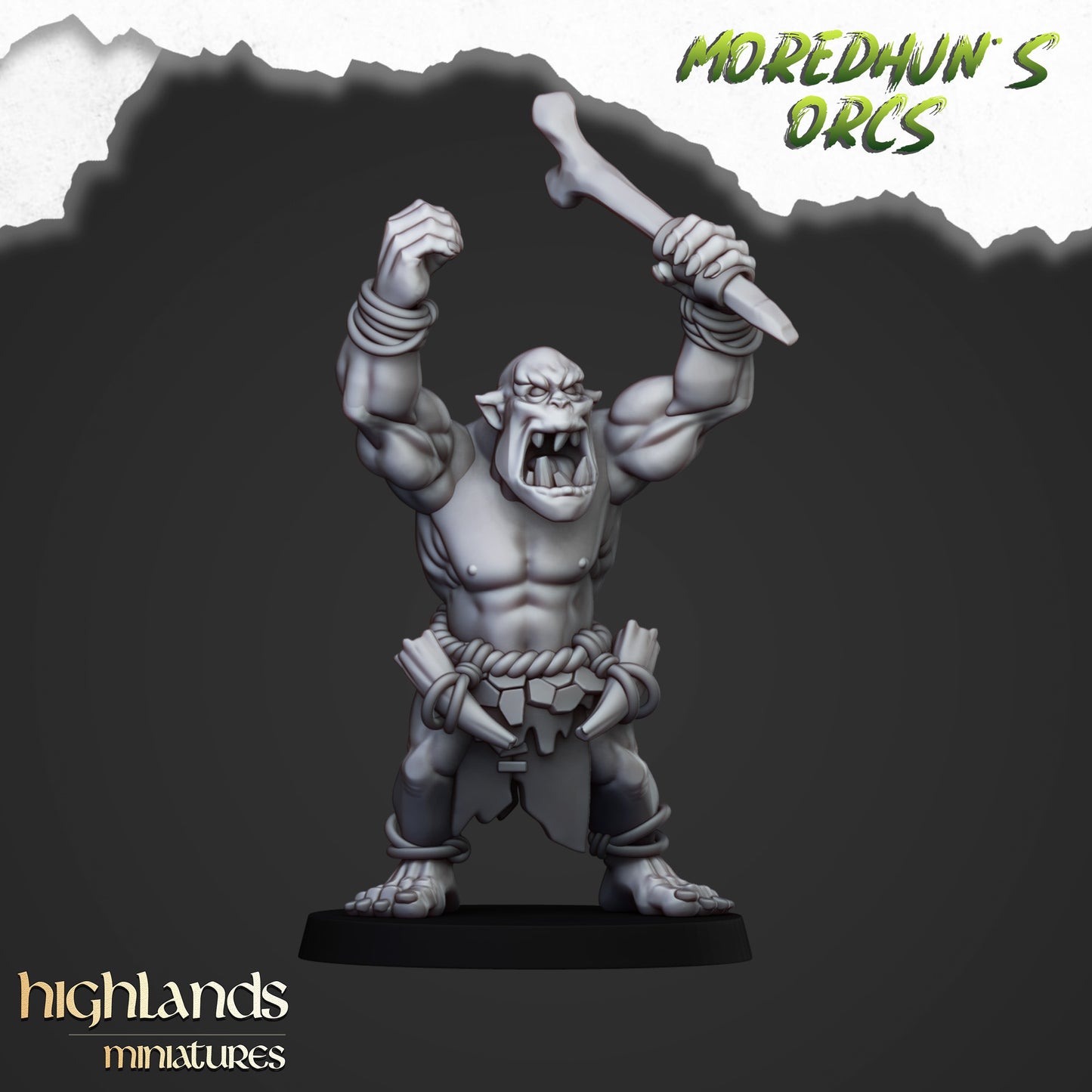 Moredhun's Orcs - Cave Orcs with hand weapons