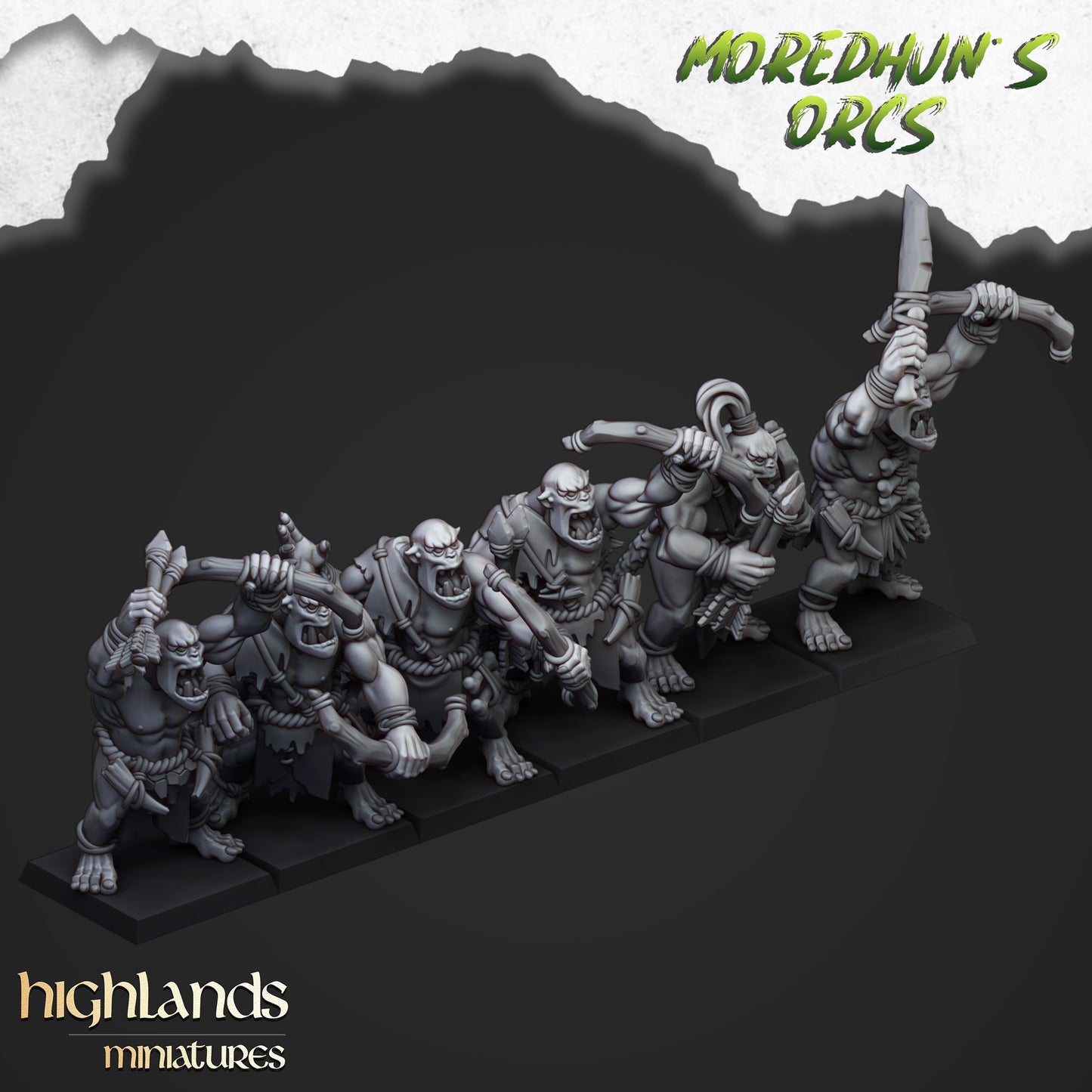 Moredhun's Orcs - Cave Orcs with bows