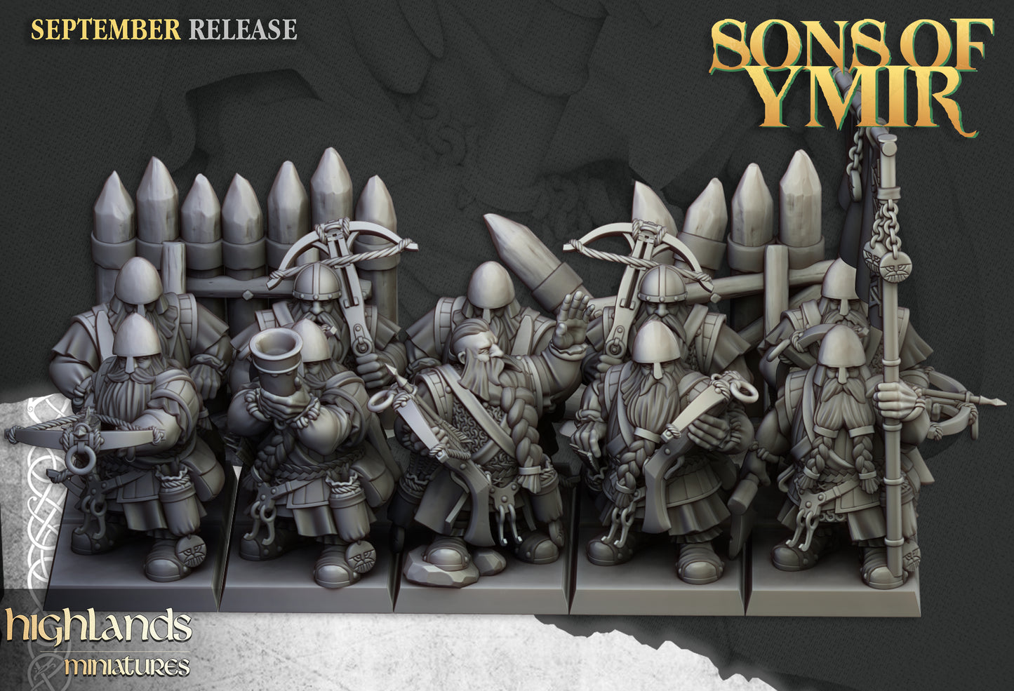 Sons of Ymir Dwarf Crossbowmen Unit inkl. Command unit