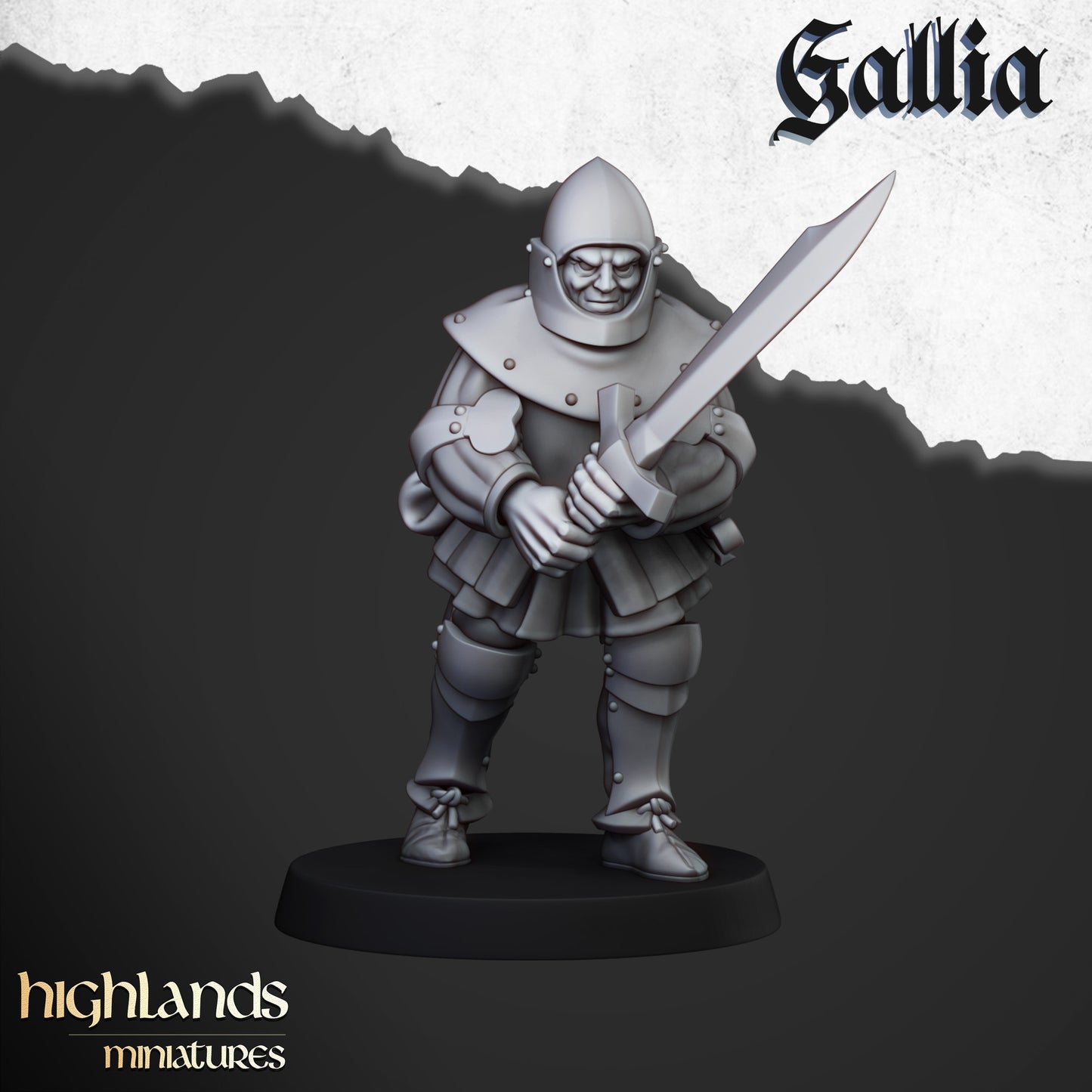 Gallia - Men at Arms inkl. Command Unit