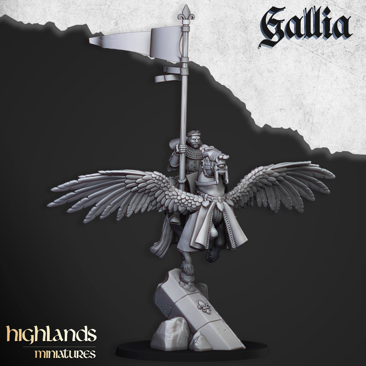 Gallia - Gallia Knights on Pegasus inkl. Command Unit