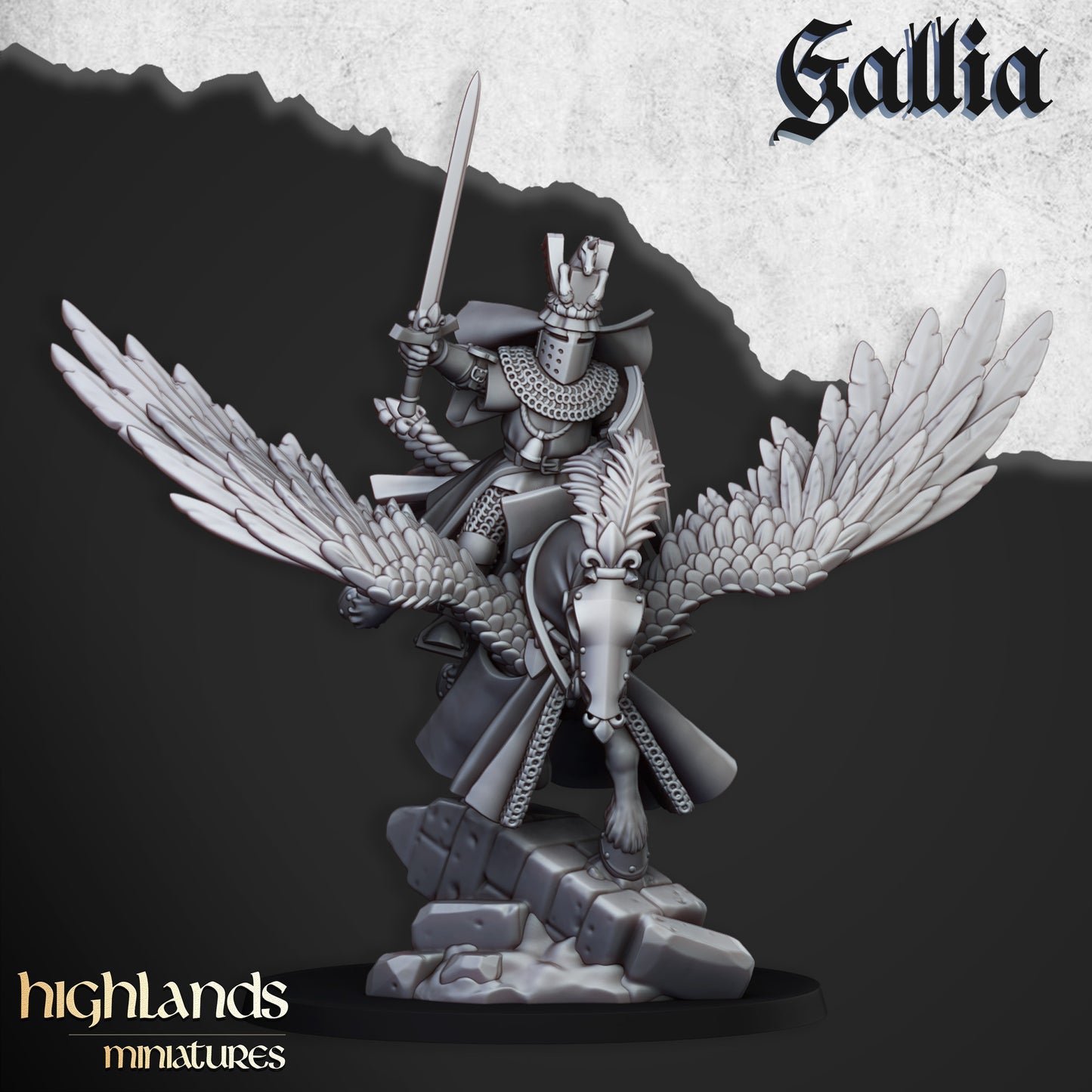 Gallia - Gallia Knights on Pegasus inkl. Command Unit