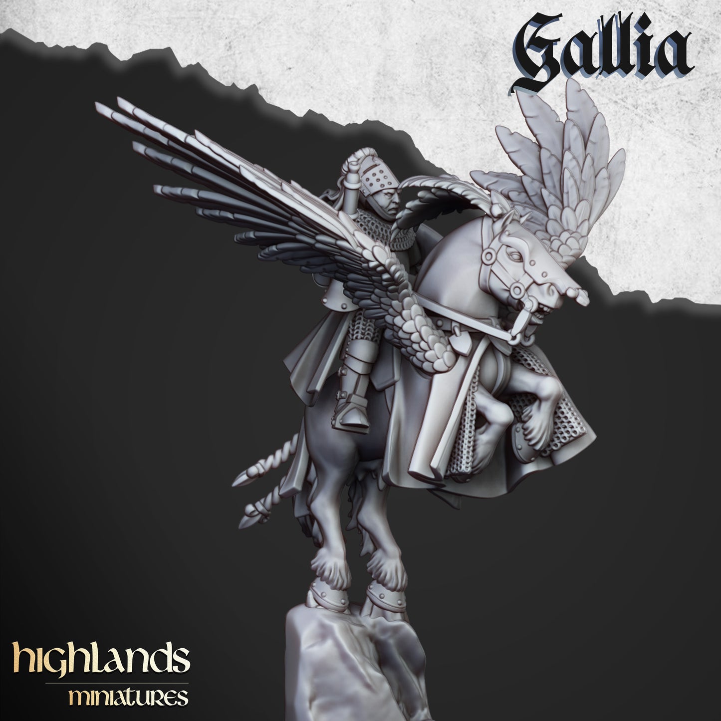 Gallia - Gallia Knights on Pegasus inkl. Command Unit